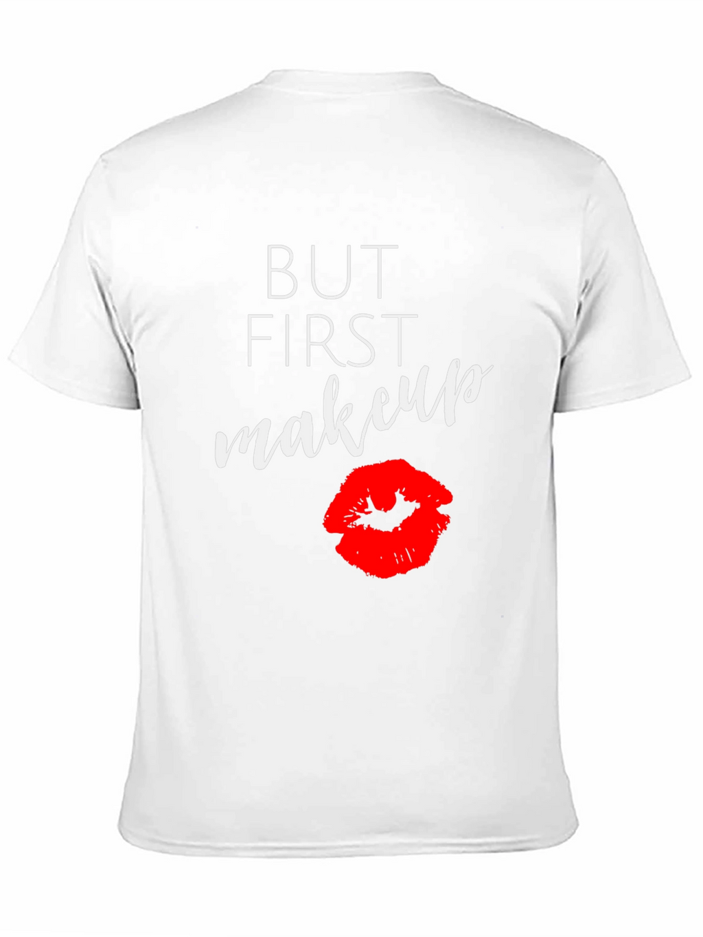 But First Makeup Graphic Tee - Black T-Shirt