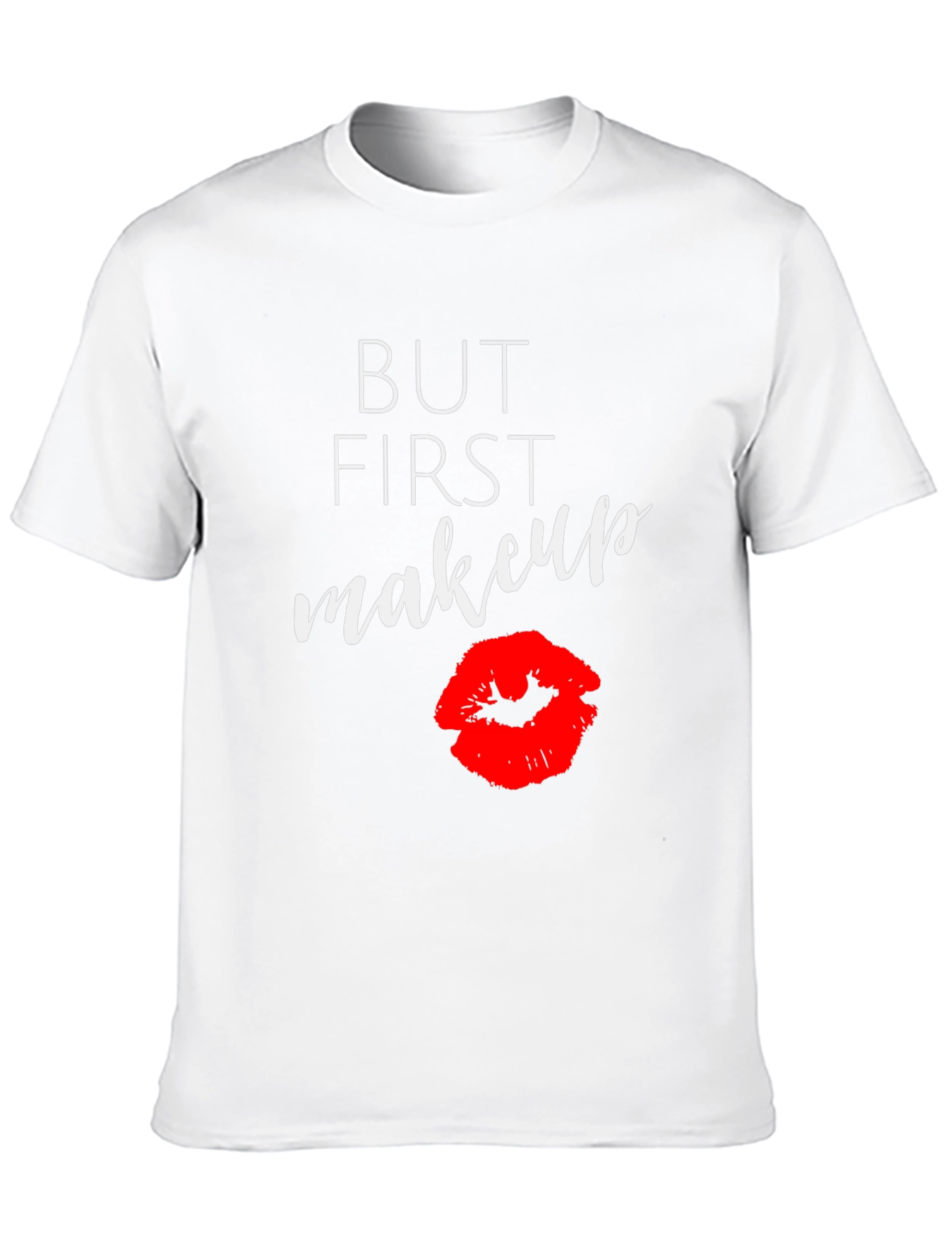 But First Makeup Graphic Tee - Black T-Shirt
