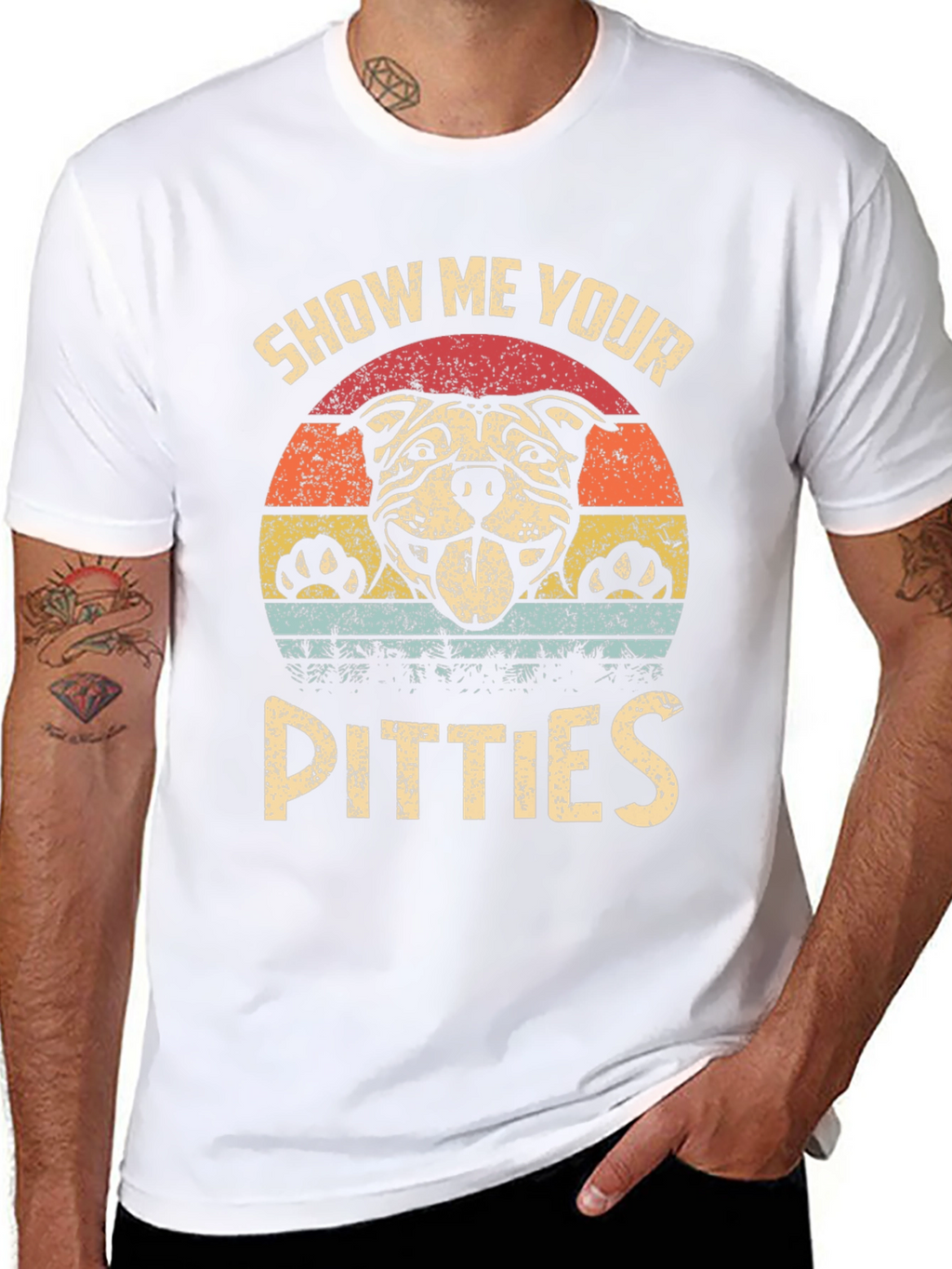 Show Me Your Pitties T-Shirt Funny Dog Lover Tee