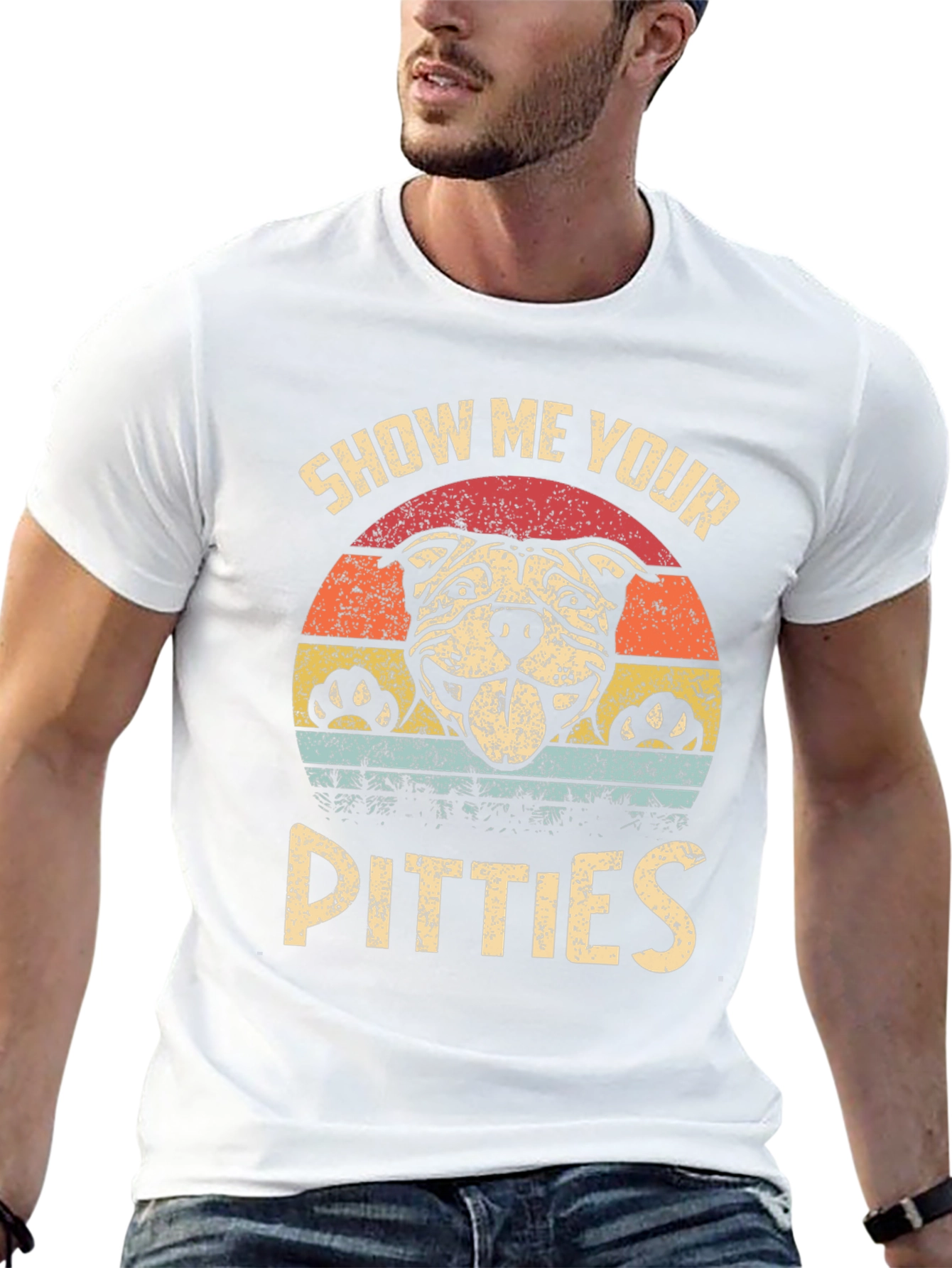 Show Me Your Pitties T-Shirt Funny Dog Lover Tee
