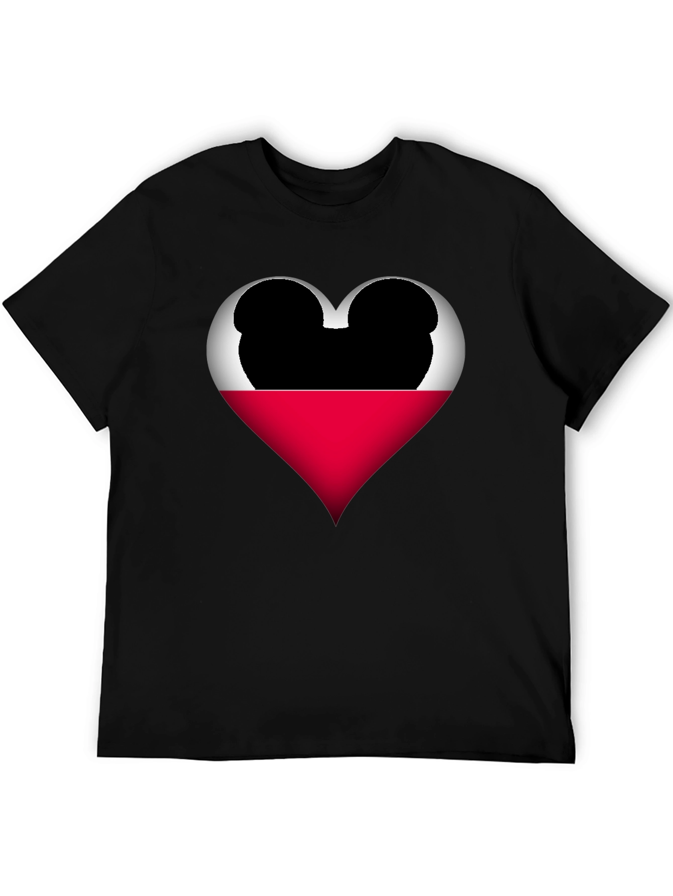 Mickey Heart Graphic Tee - Love Disney Style Shirt