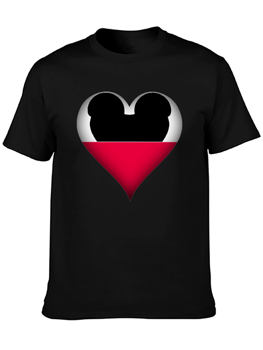 Mickey Heart Graphic Tee - Love Disney Style Shirt