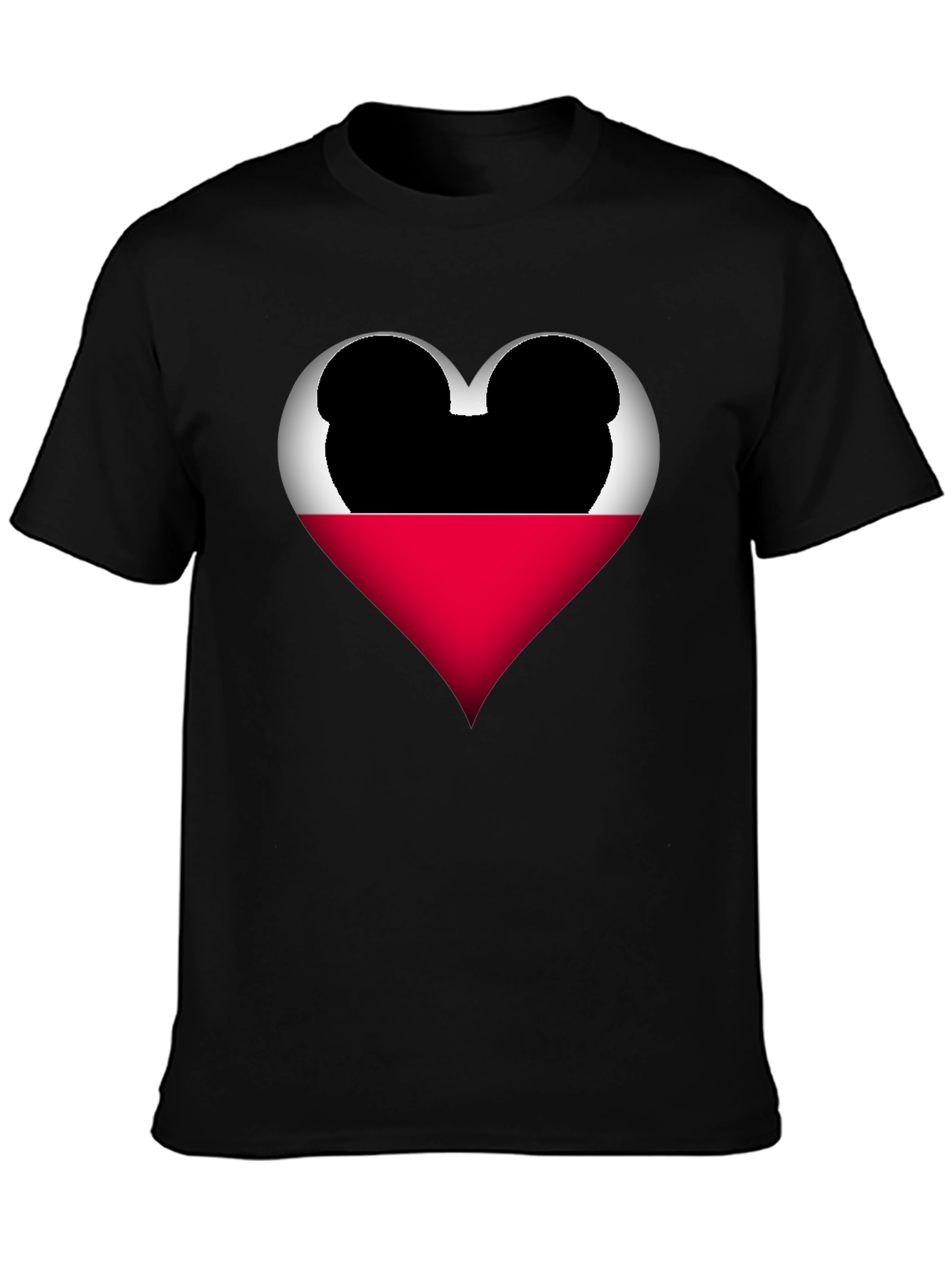Mickey Heart Graphic Tee - Love Disney Style Shirt