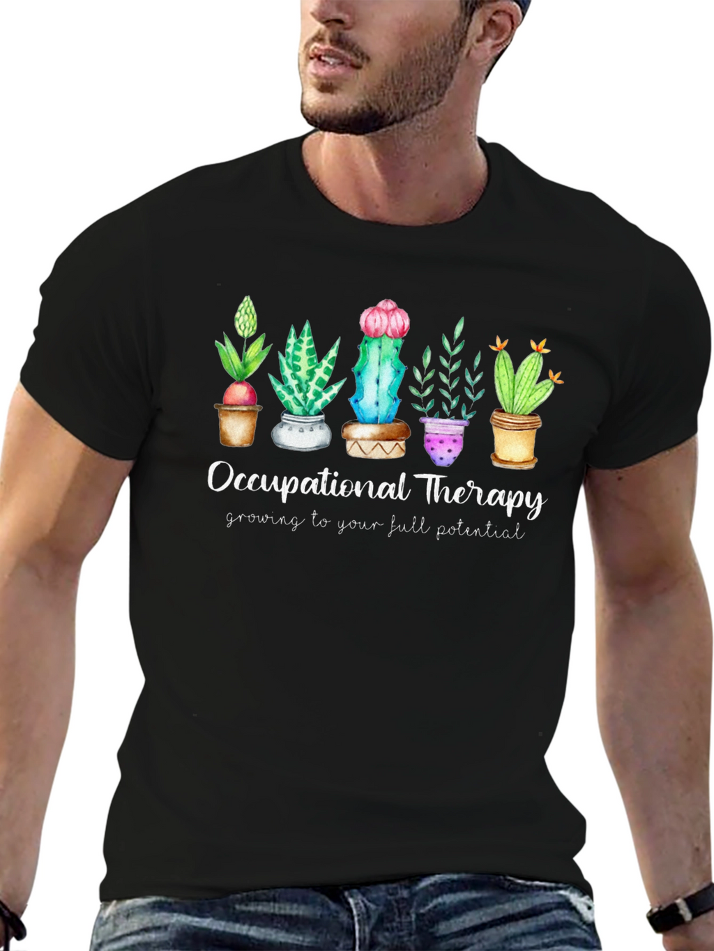 Occupational Therapy Cactus T-Shirt