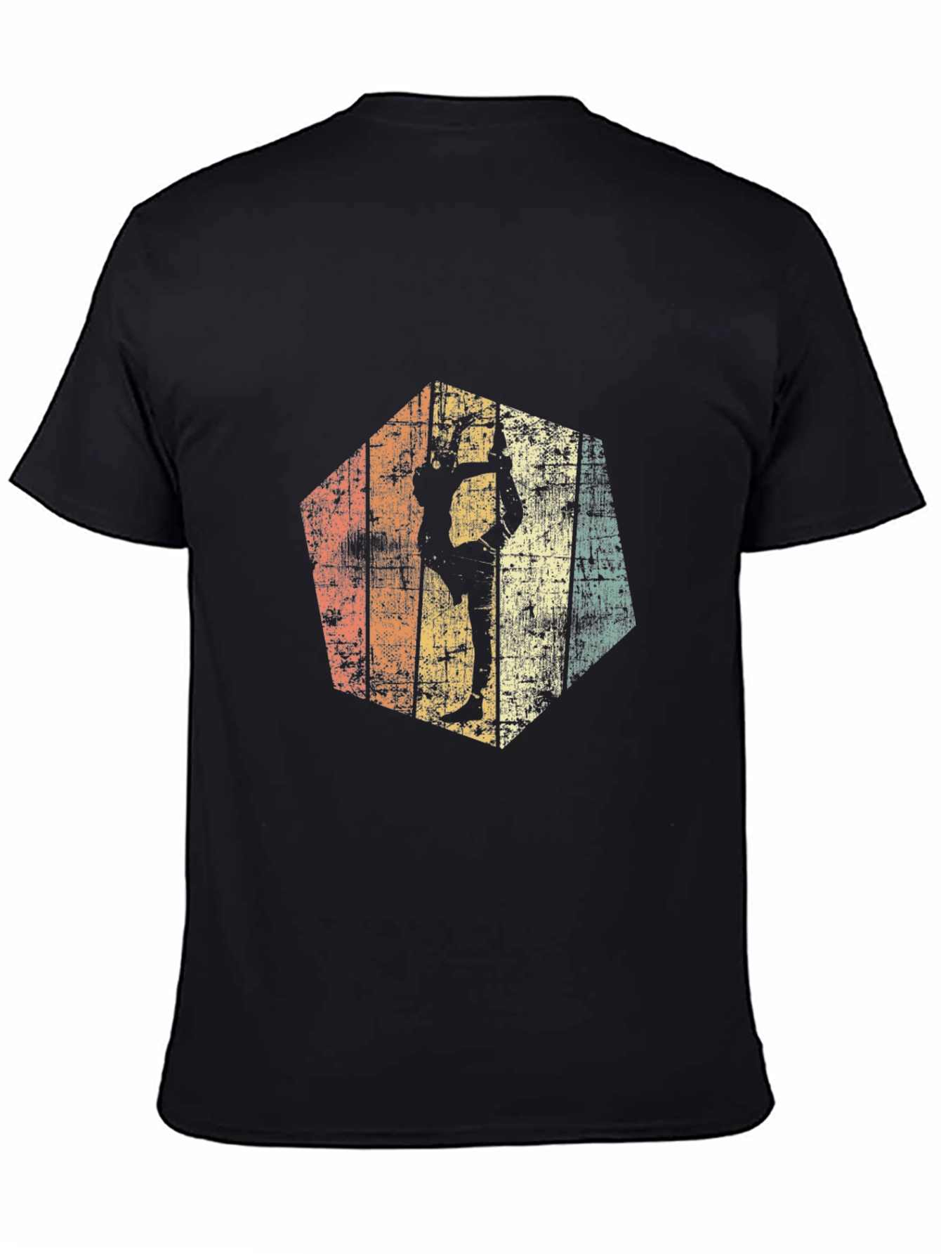 Retro Gymnast Silhouette Tee - Vintage Design