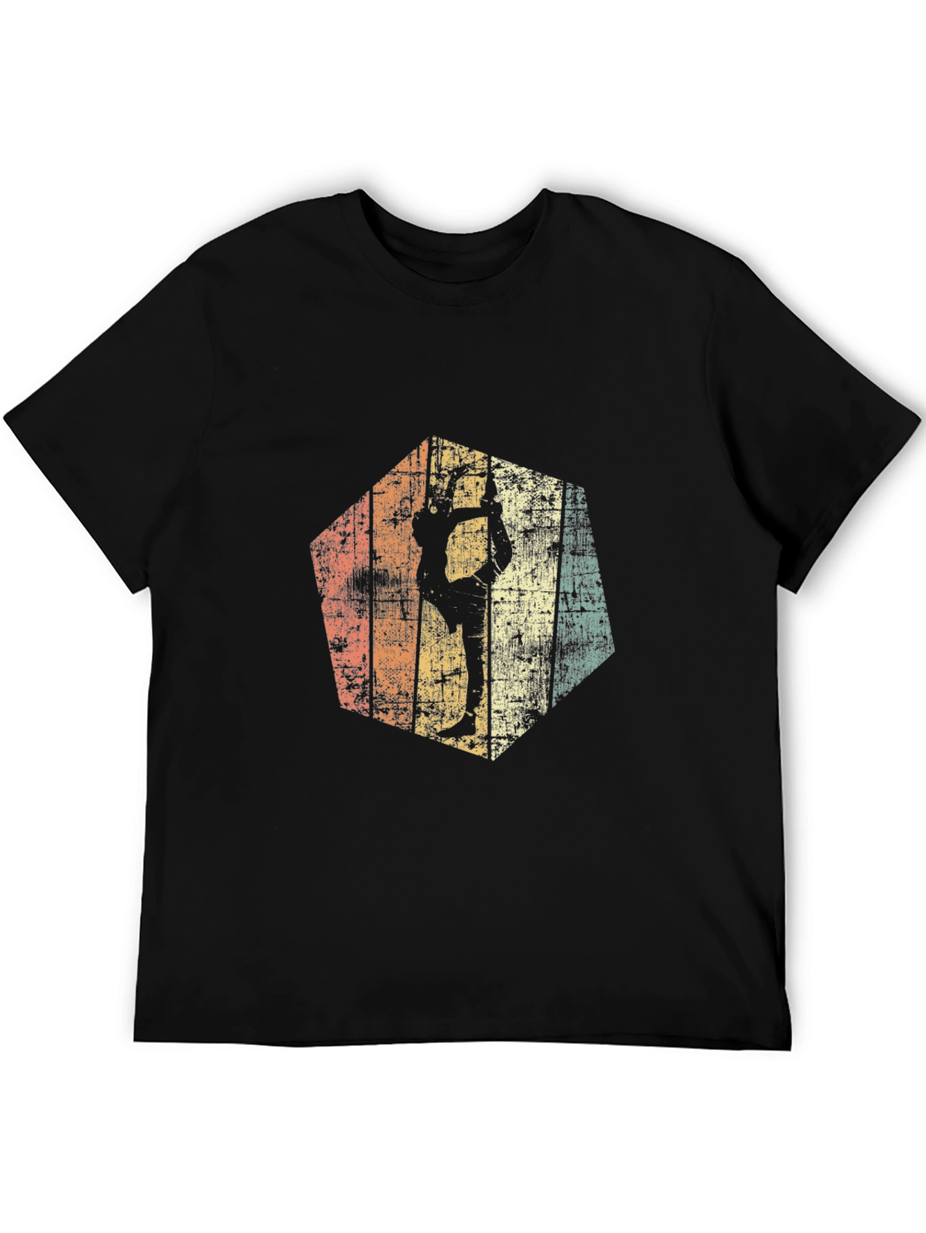 Retro Gymnast Silhouette Tee - Vintage Design