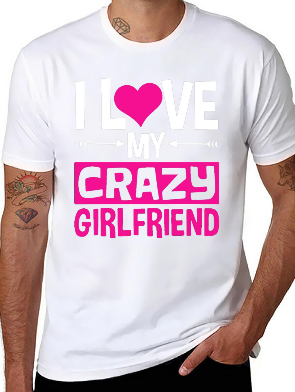 I Love My Crazy Girlfriend Graphic Tee