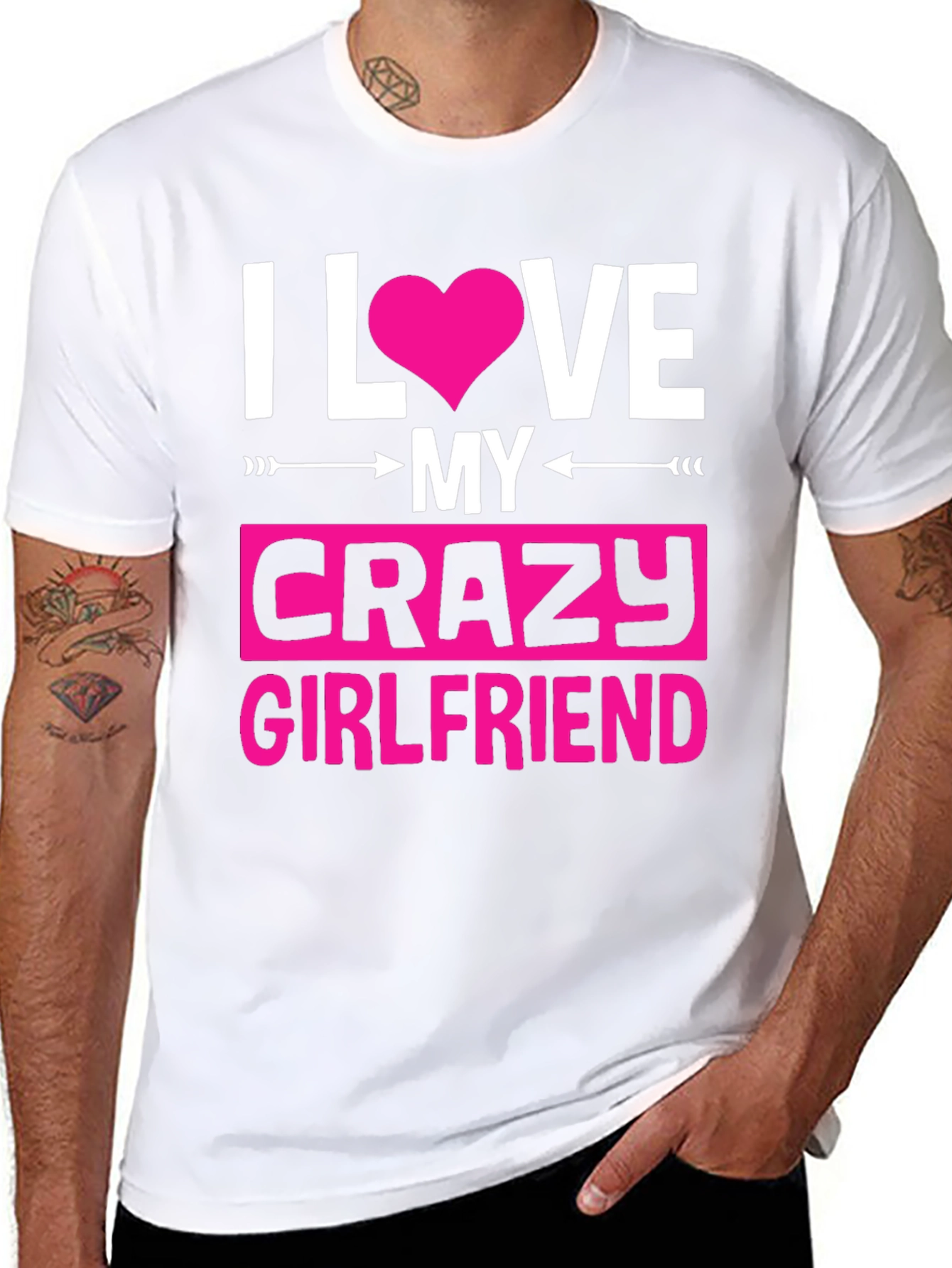 I Love My Crazy Girlfriend Graphic Tee