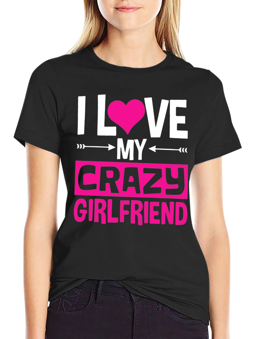 I Love My Crazy Girlfriend Graphic Tee