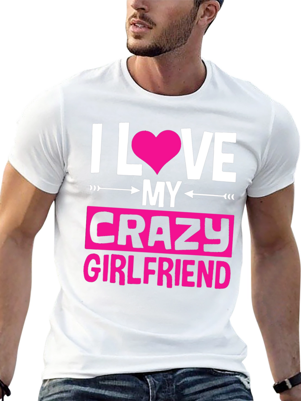I Love My Crazy Girlfriend Graphic Tee
