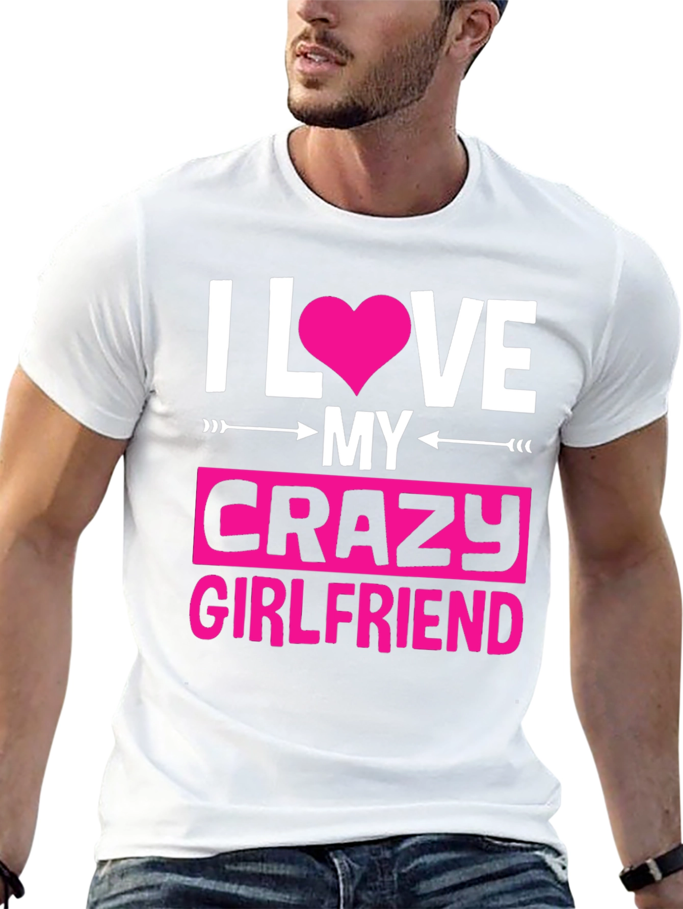 I Love My Crazy Girlfriend Graphic Tee