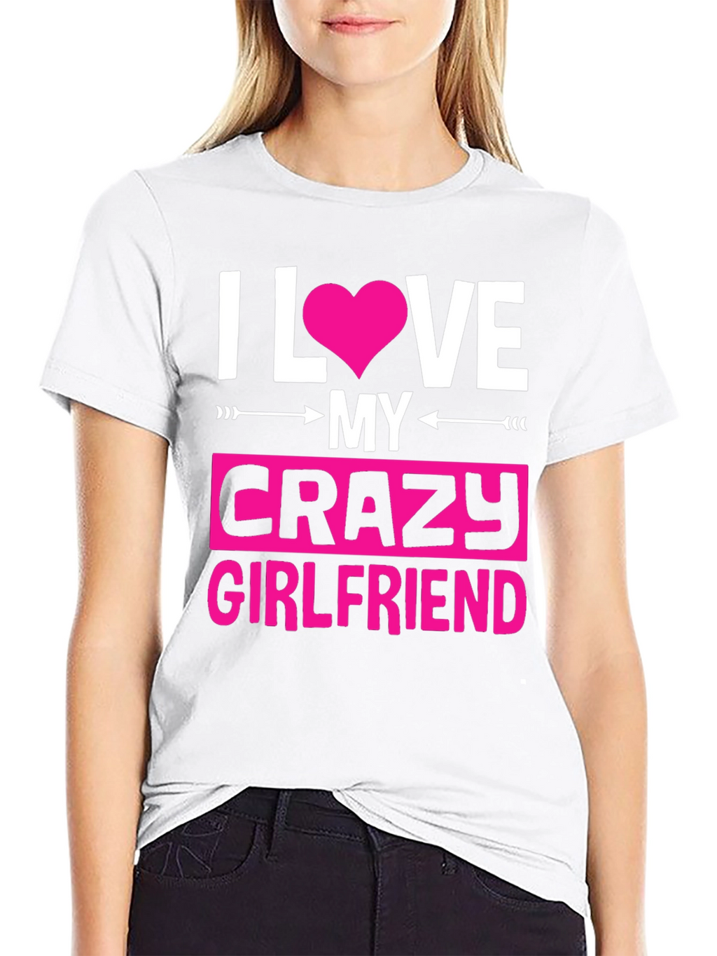 I Love My Crazy Girlfriend Graphic Tee