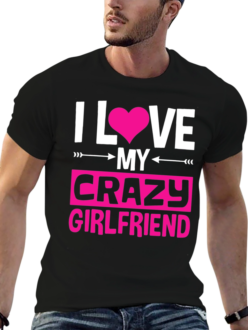 I Love My Crazy Girlfriend Graphic Tee