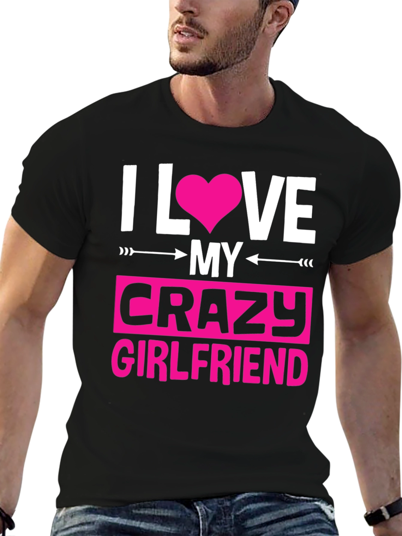 I Love My Crazy Girlfriend Graphic Tee