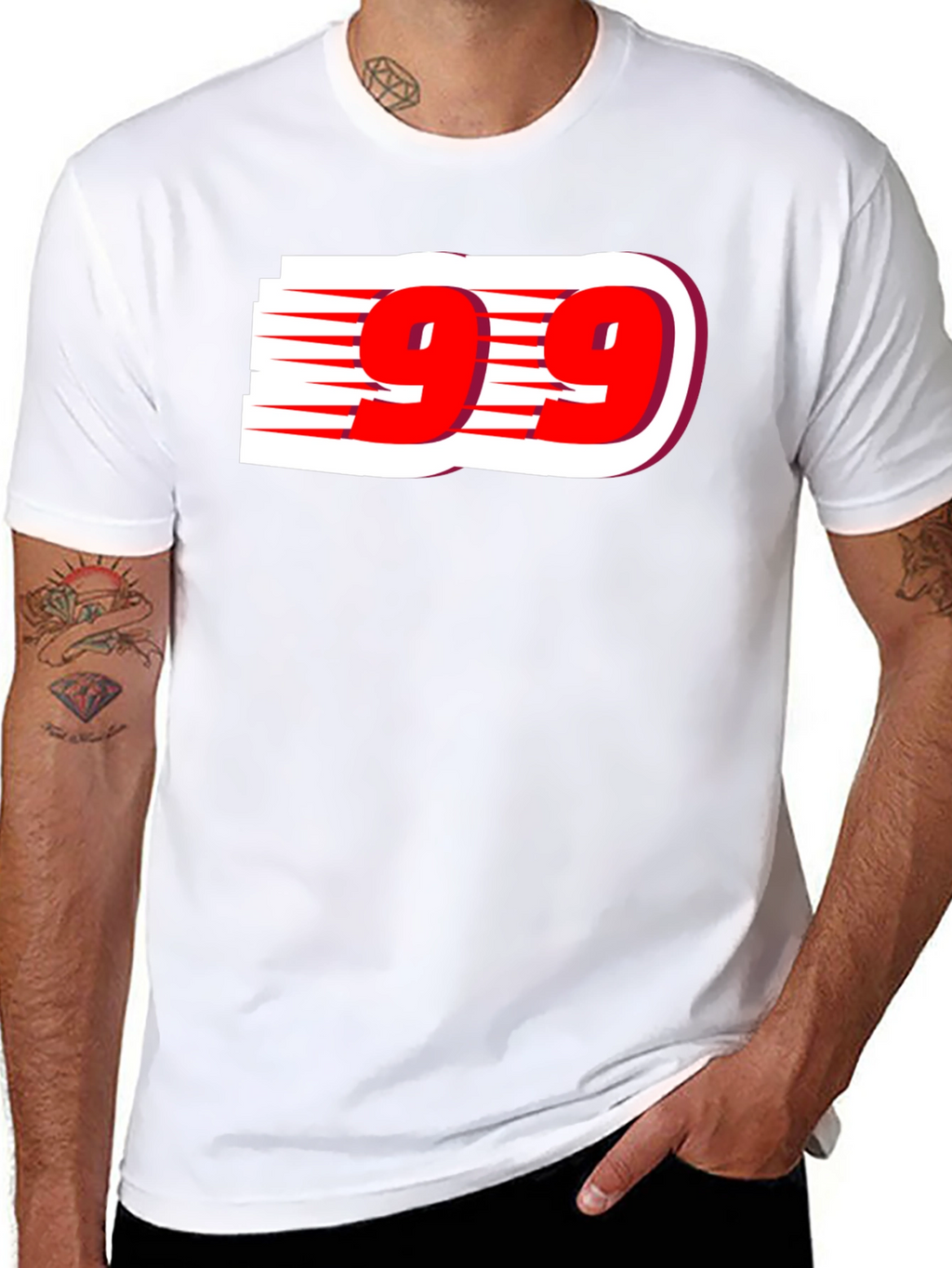 Black 99 Graphic Tee - Stylish & Bold