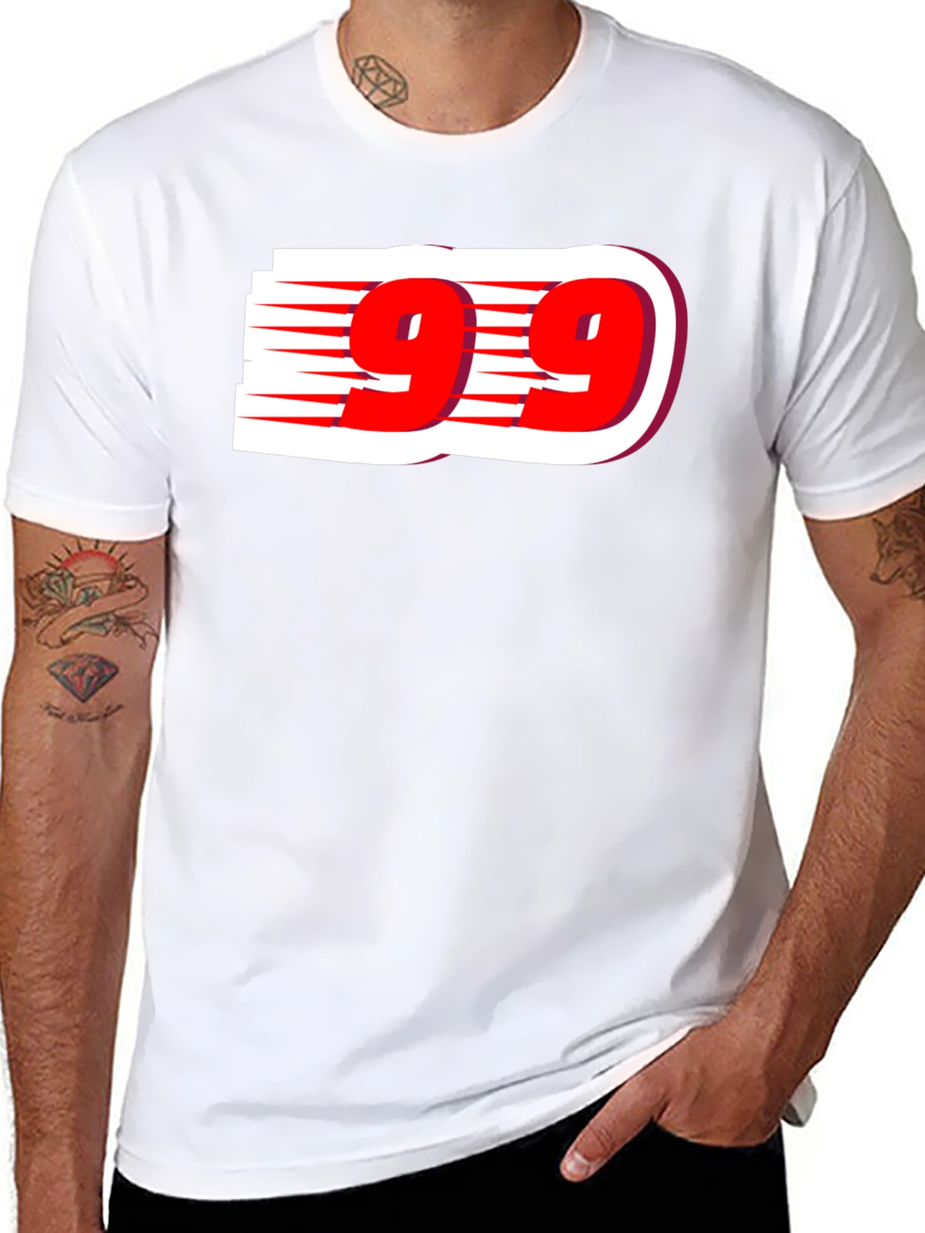 Black 99 Graphic Tee - Stylish & Bold