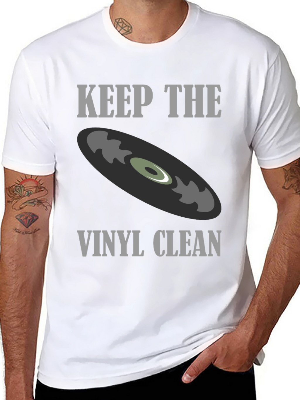 Keep The Vinyl Clean Graphic Tee