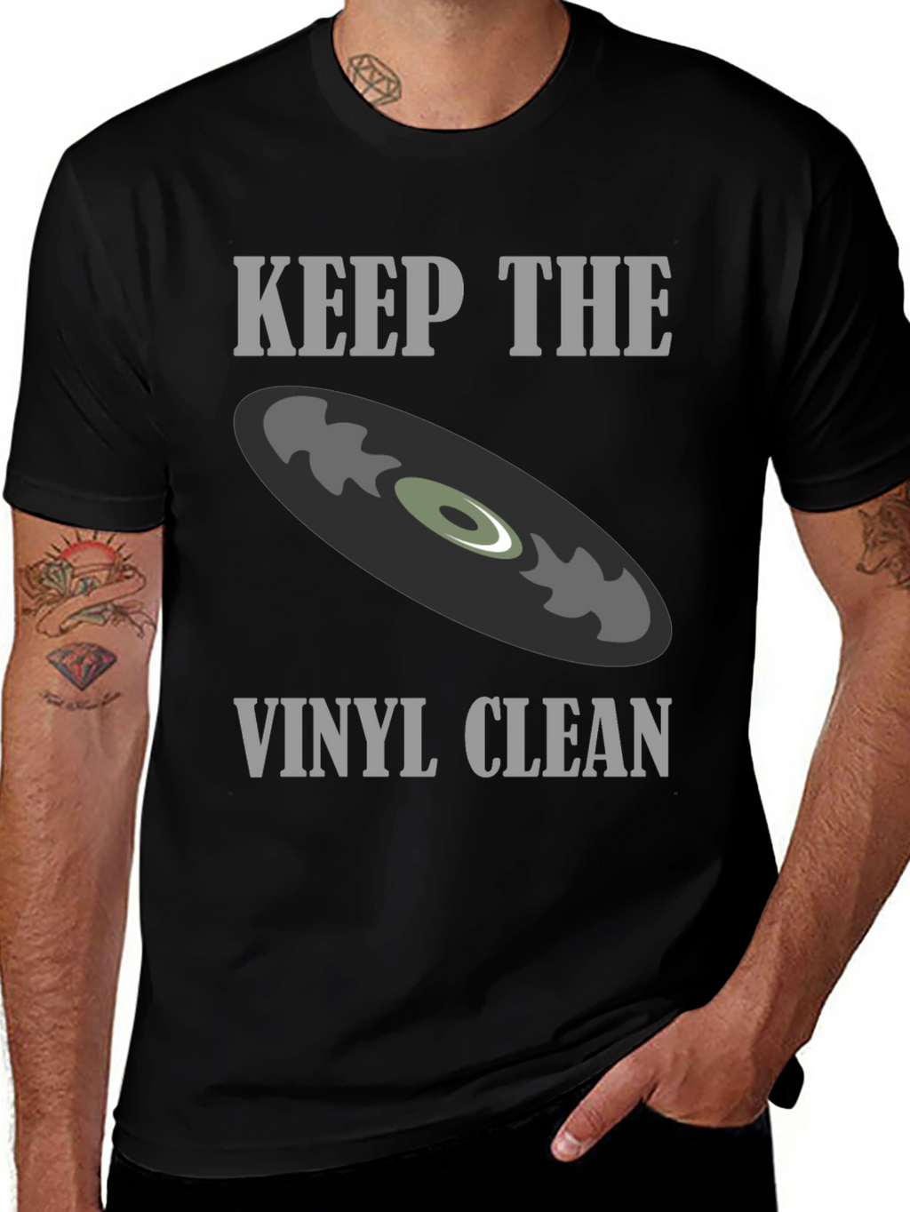 Keep The Vinyl Clean Graphic Tee