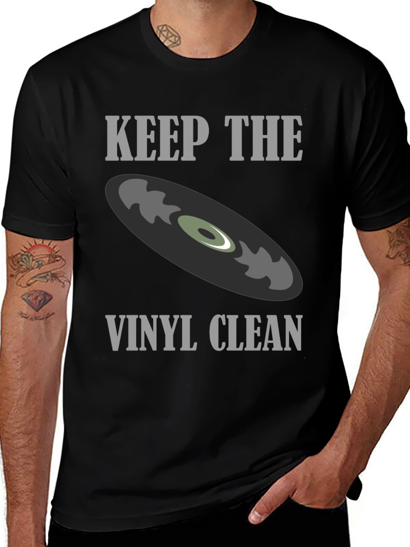 Keep The Vinyl Clean Graphic Tee