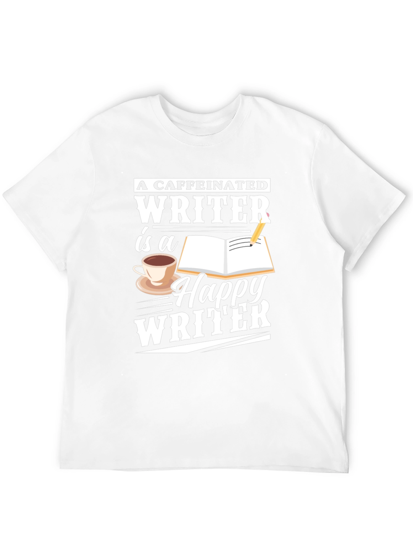 Caffeinated Writer T-Shirt - Writer Apparel
