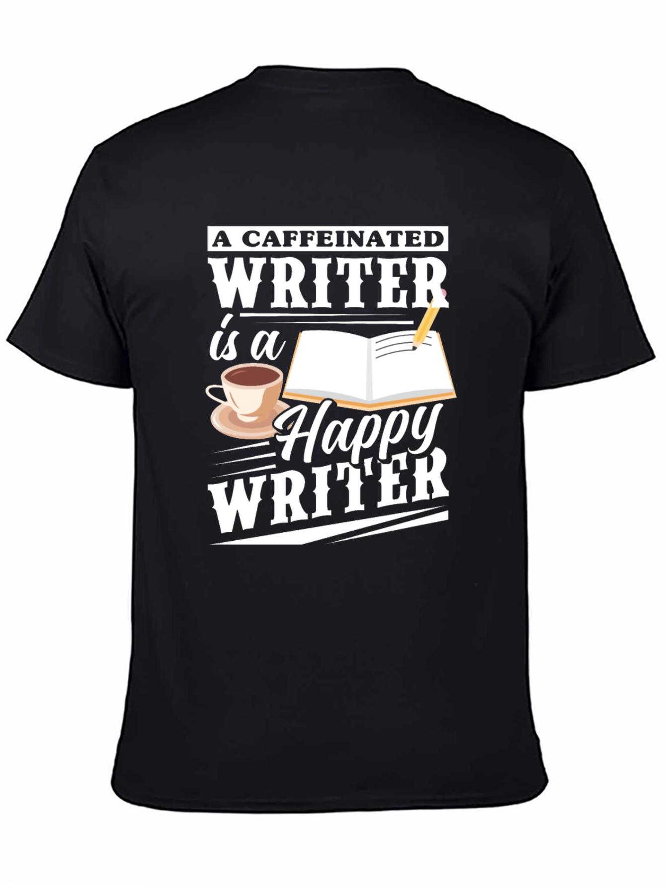 Caffeinated Writer T-Shirt - Writer Apparel