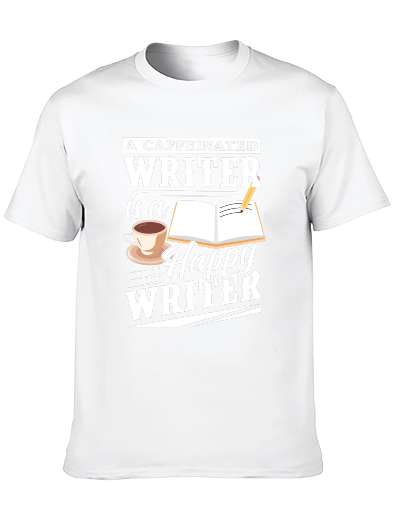 Caffeinated Writer T-Shirt - Writer Apparel