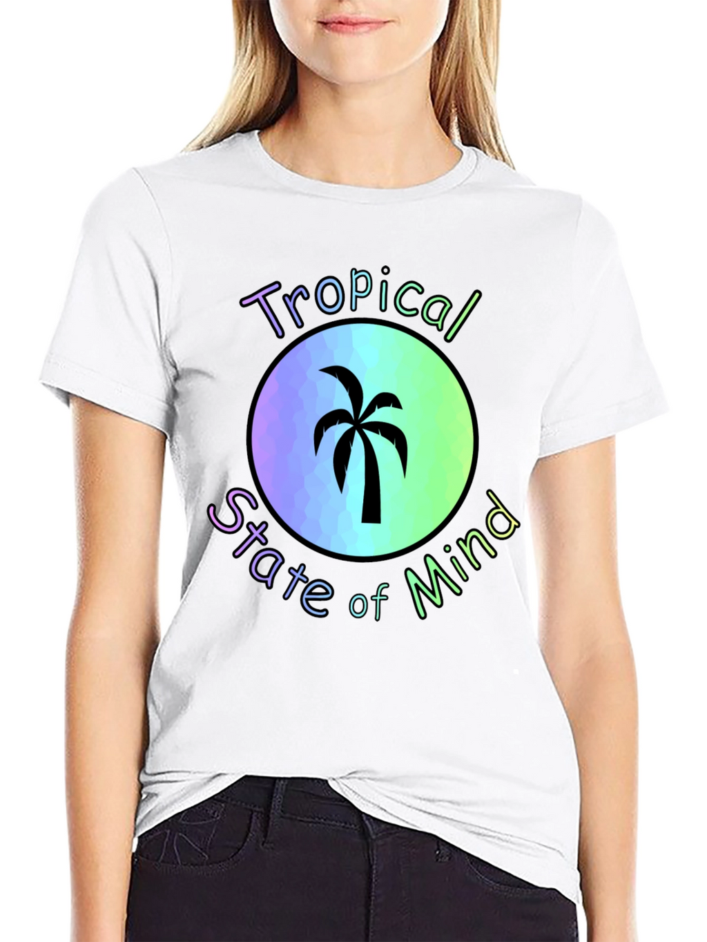 Tropical State of Mind Black T-Shirt