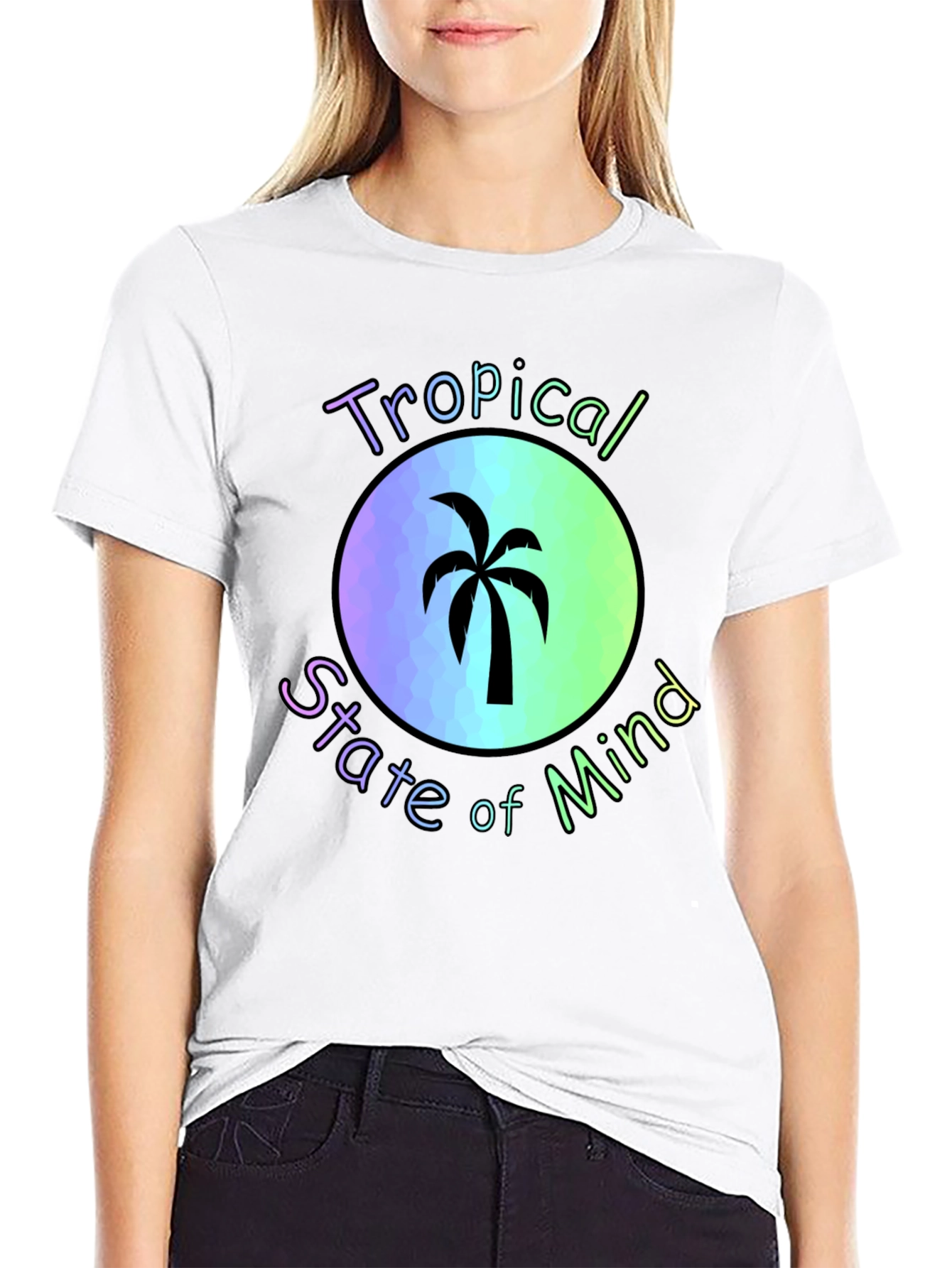Tropical State of Mind Black T-Shirt