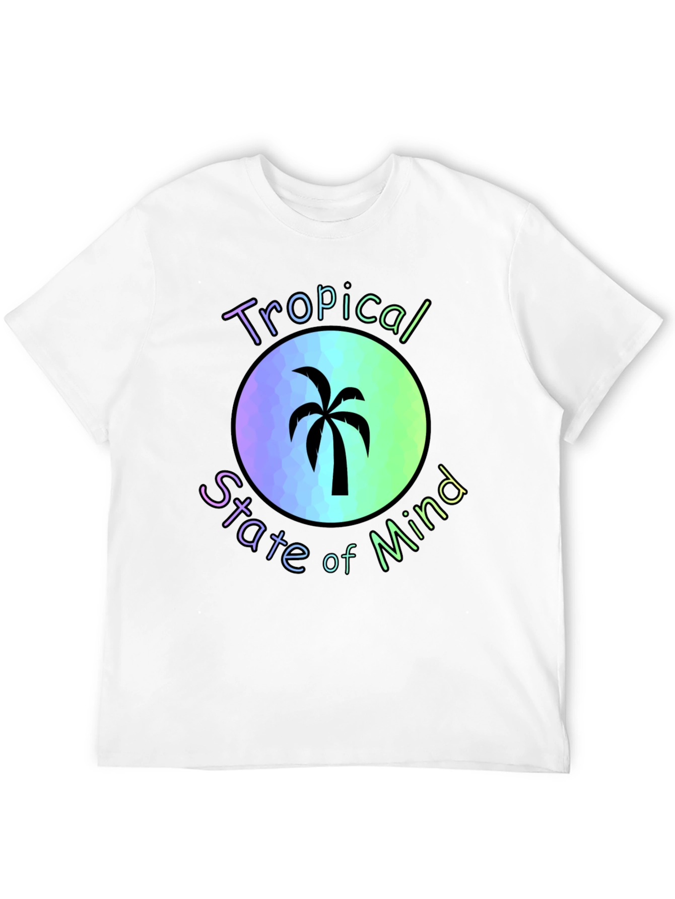 Tropical State of Mind Black T-Shirt