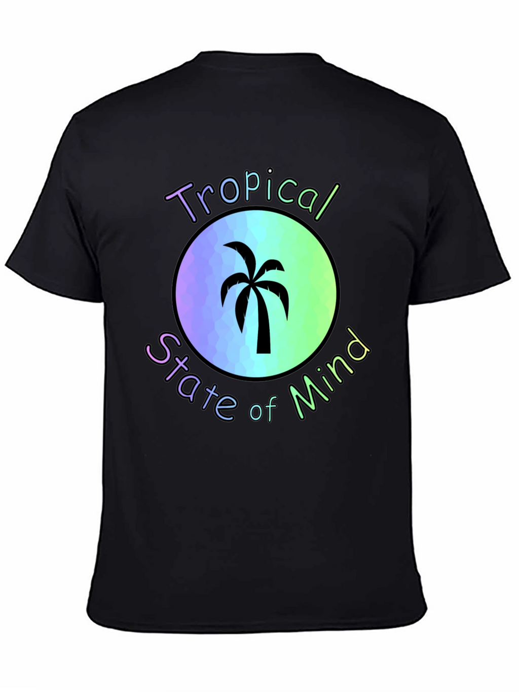 Tropical State of Mind Black T-Shirt