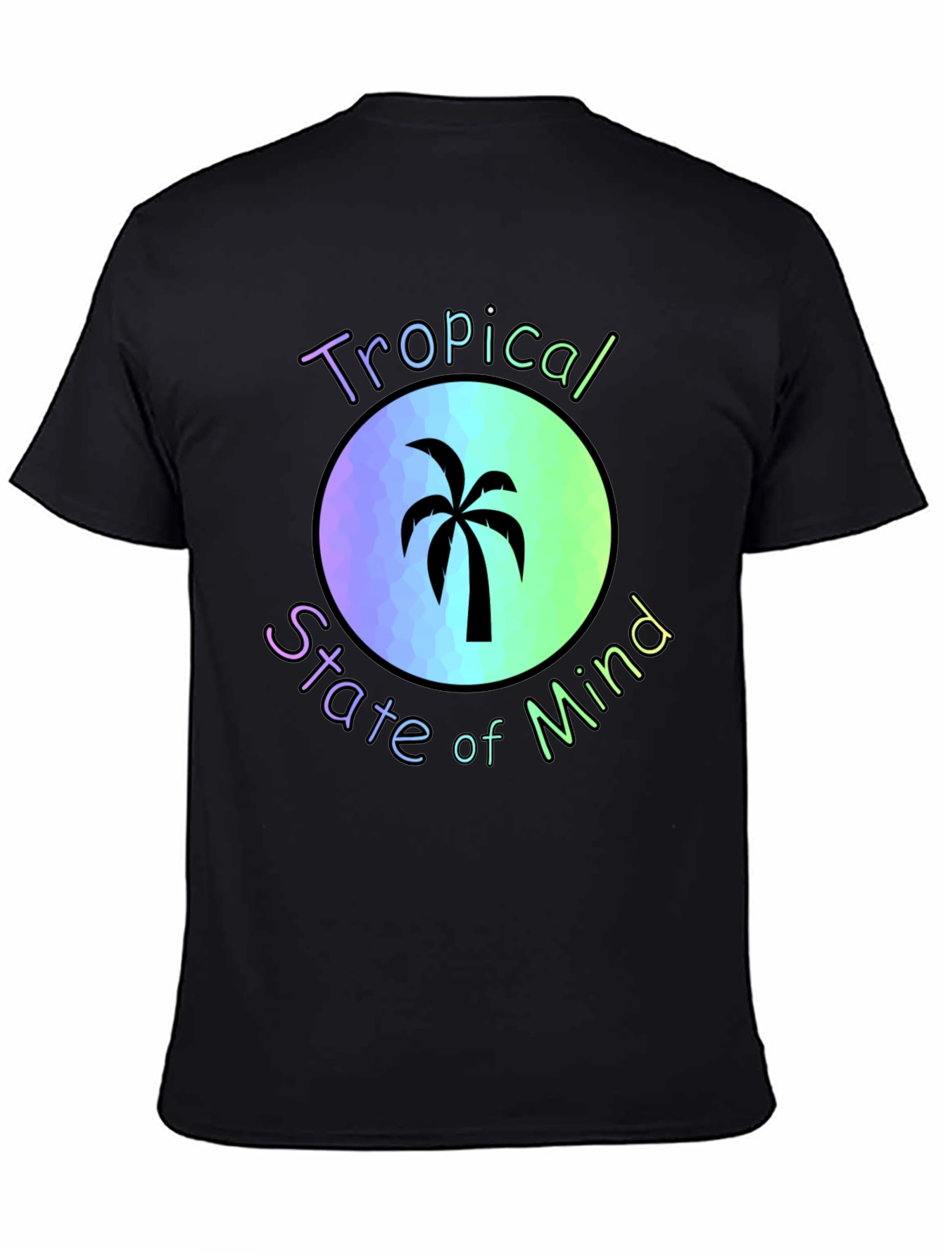 Tropical State of Mind Black T-Shirt