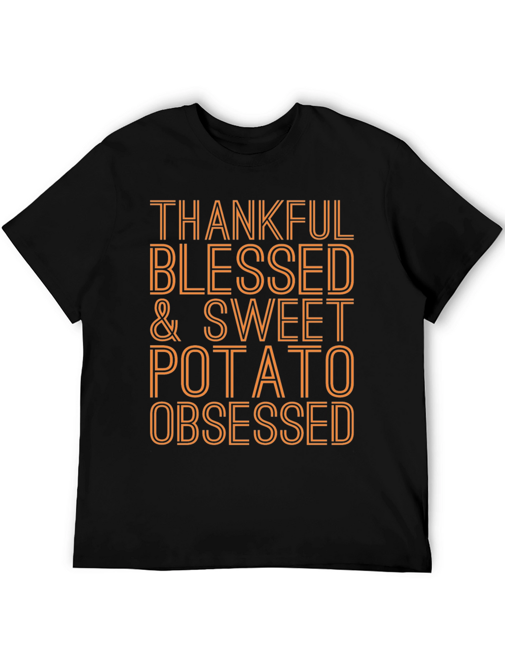 Thankful Blessed & Sweet Potato Obsessed T-Shirt
