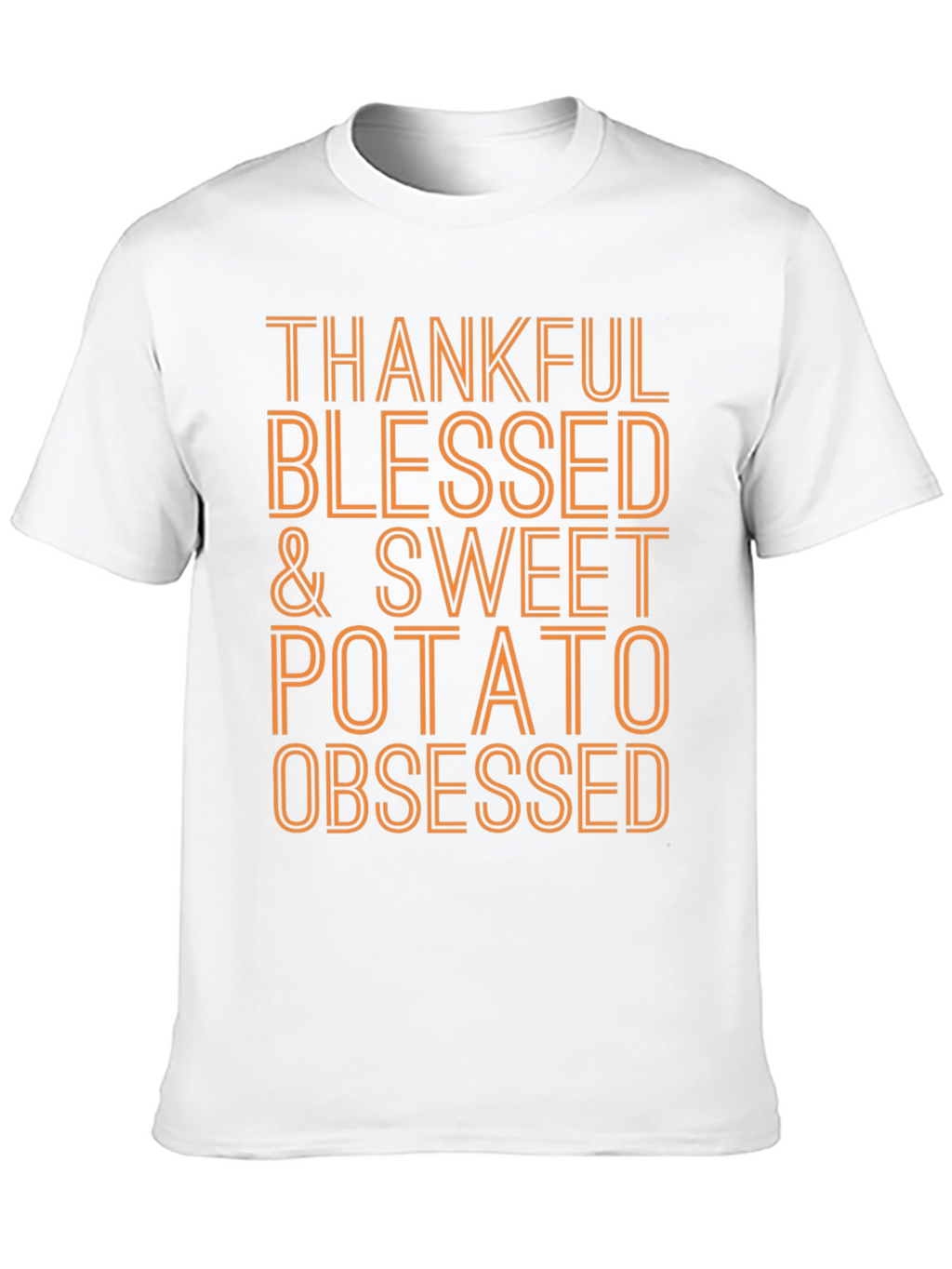 Thankful Blessed & Sweet Potato Obsessed T-Shirt