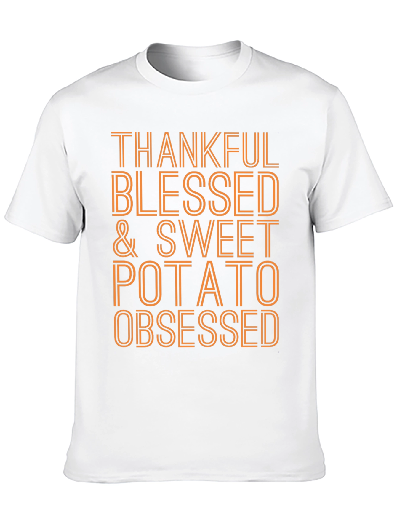 Thankful Blessed & Sweet Potato Obsessed T-Shirt