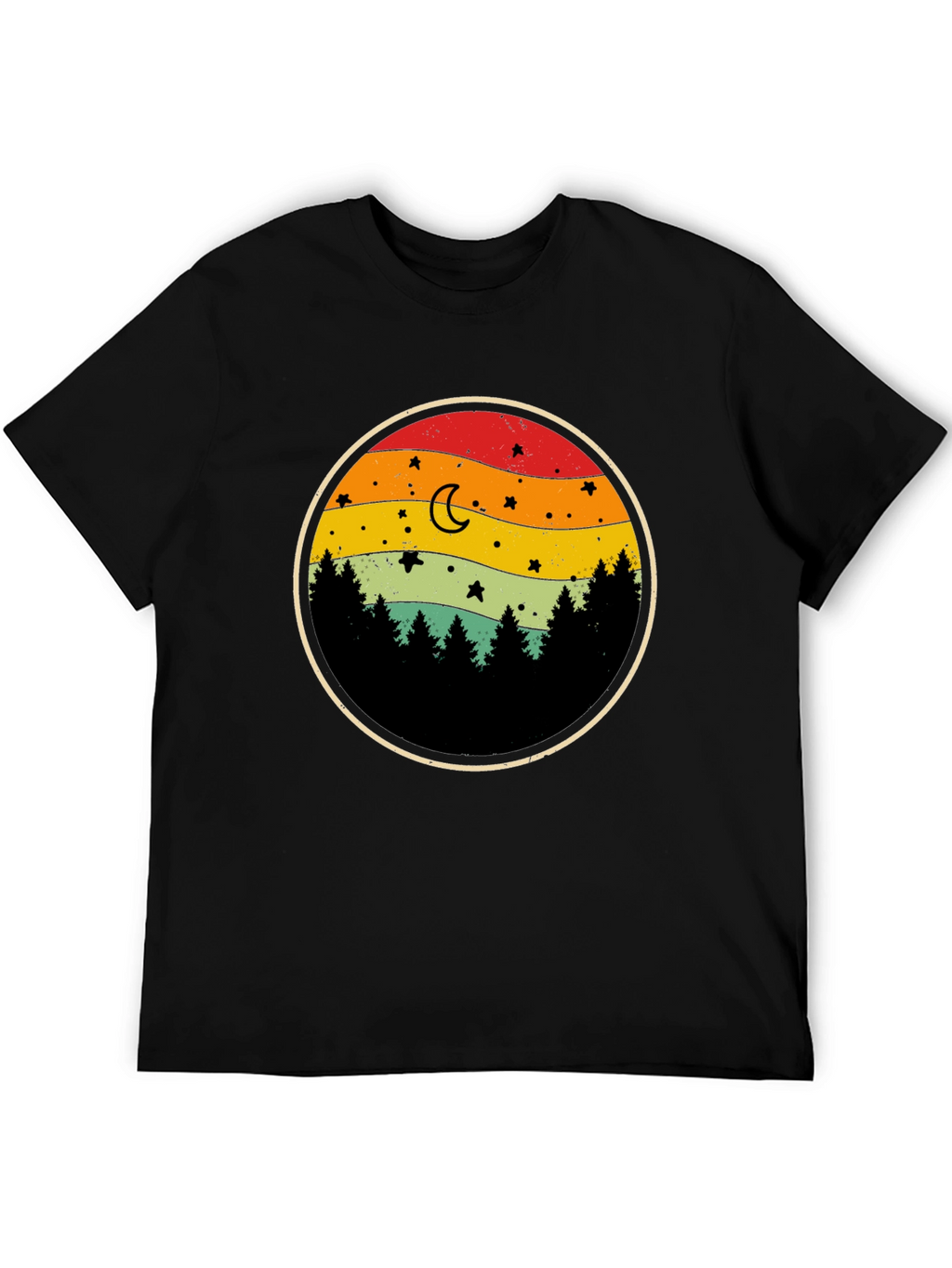 Retro Sunset Forest T-Shirt