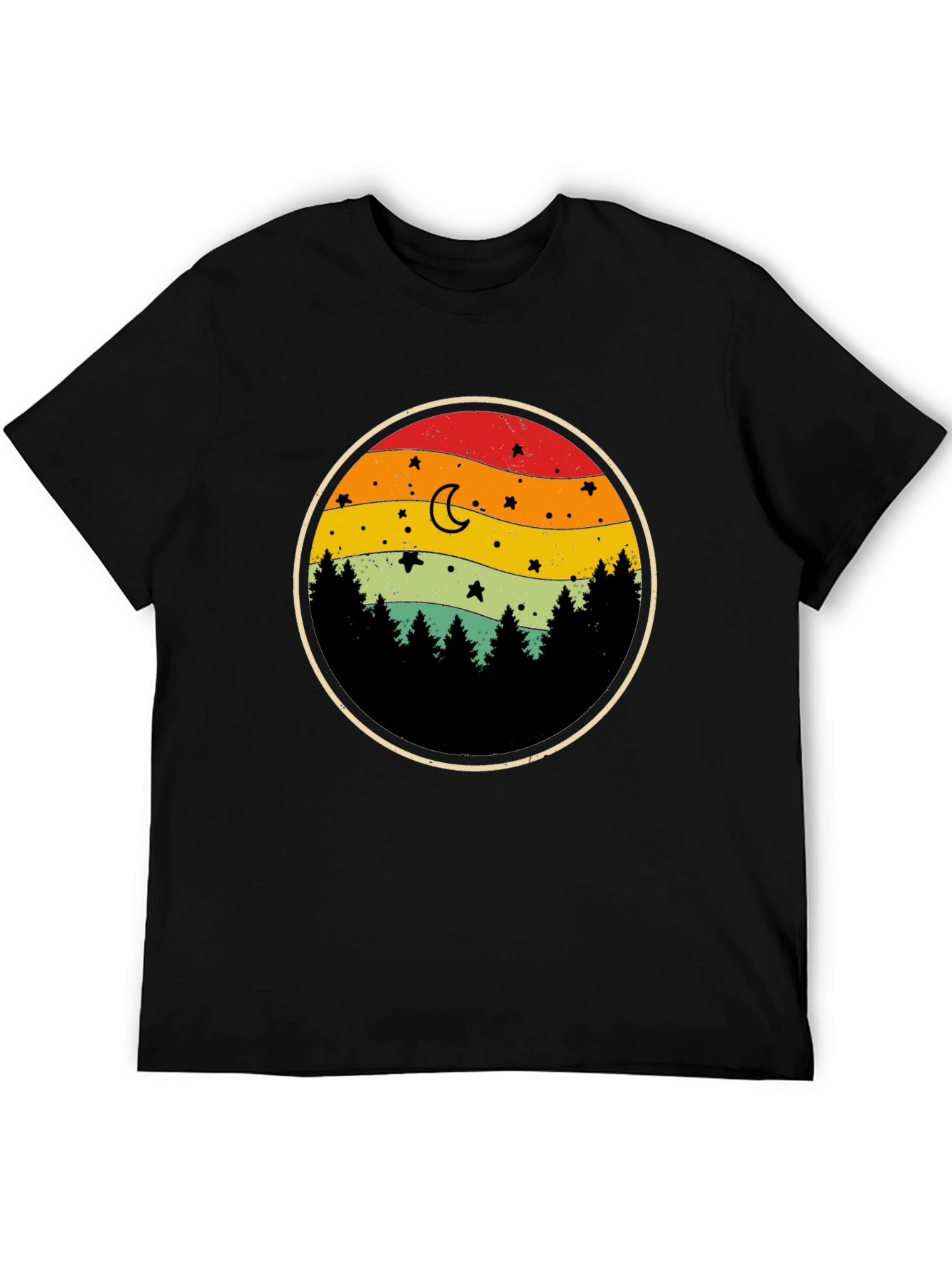 Retro Sunset Forest T-Shirt