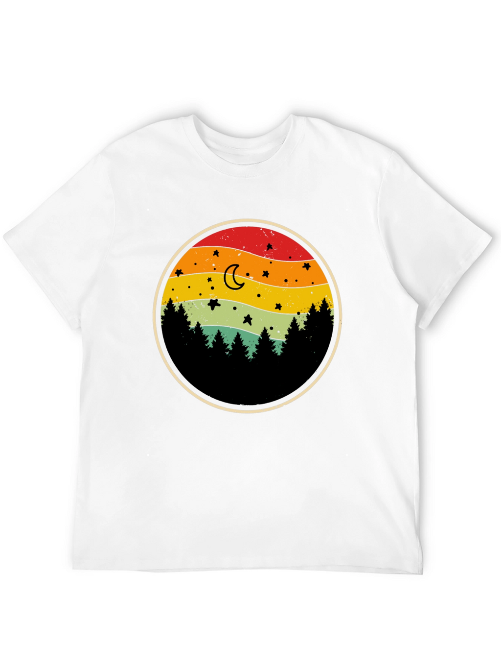 Retro Sunset Forest T-Shirt