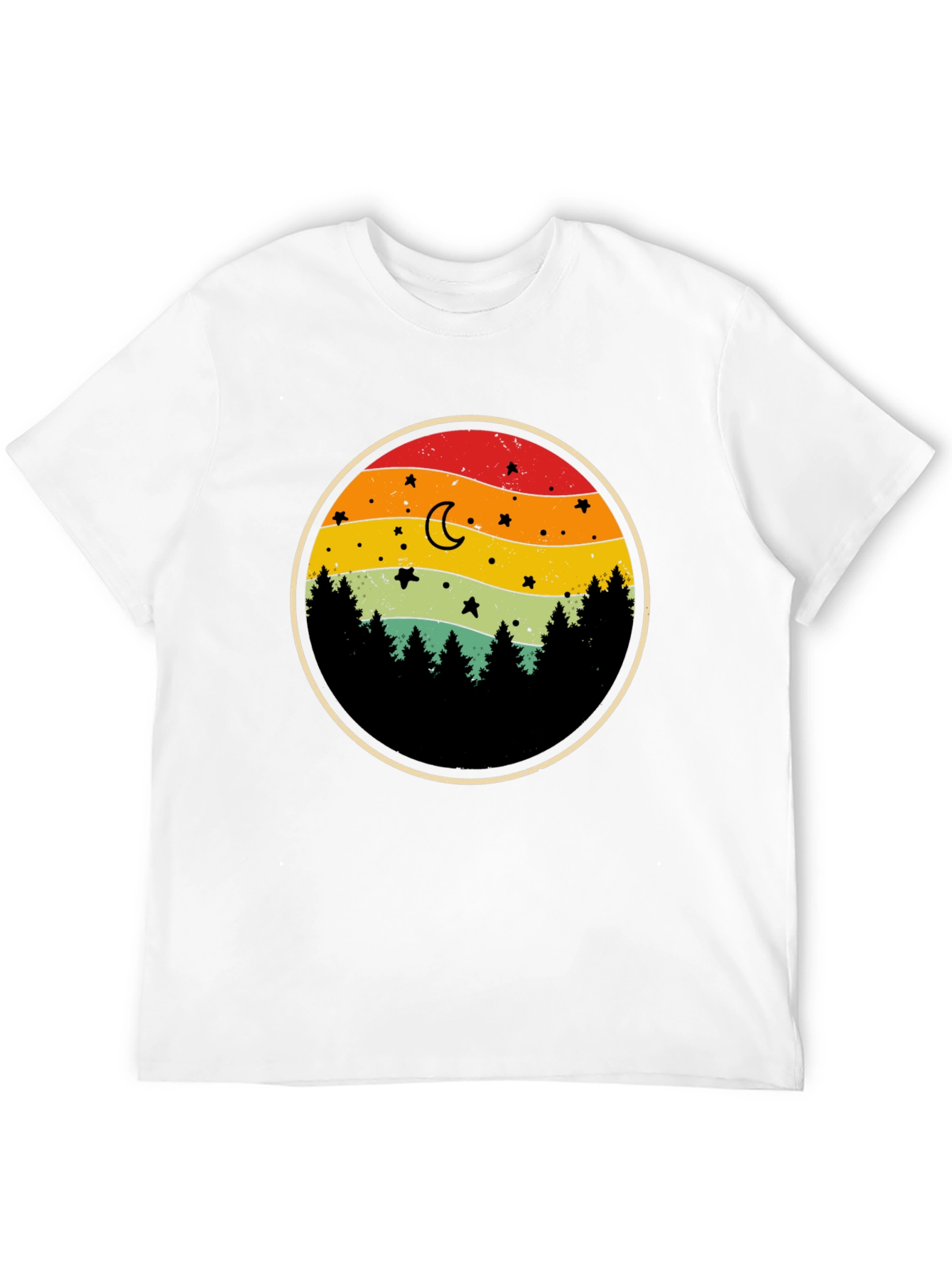 Retro Sunset Forest T-Shirt