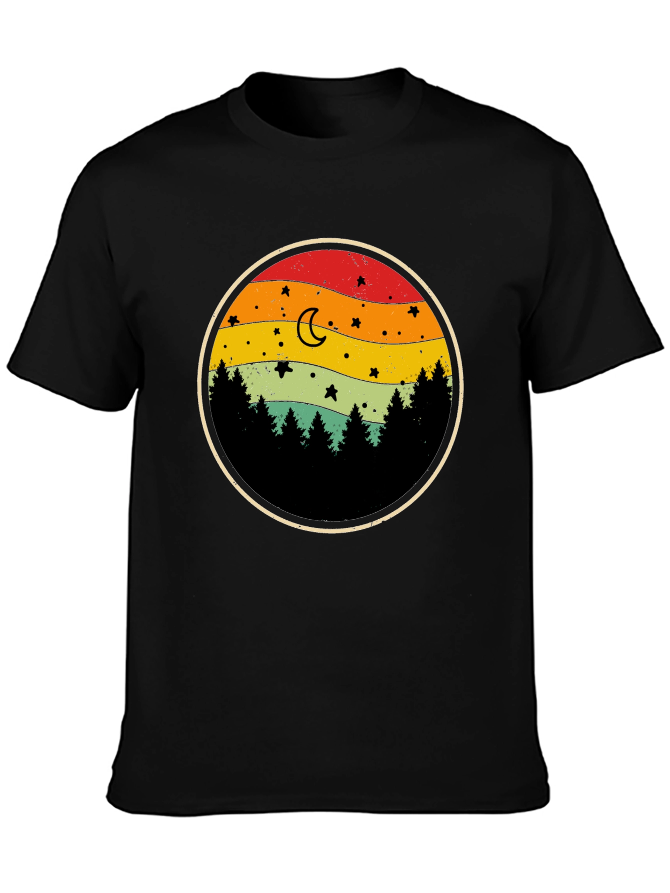 Retro Sunset Forest T-Shirt