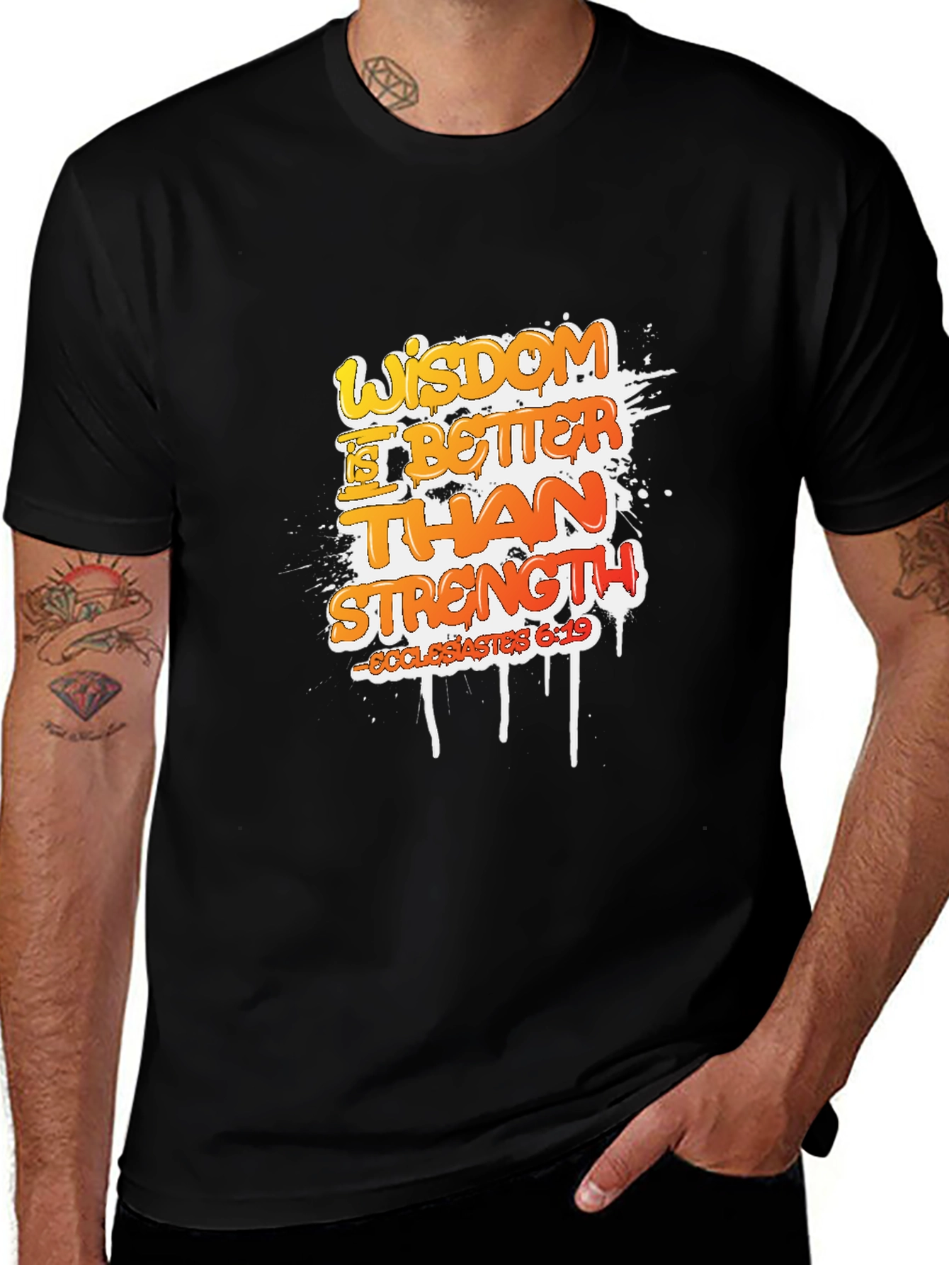 Wisdom is Better Than Strength Graphic T-Shirt