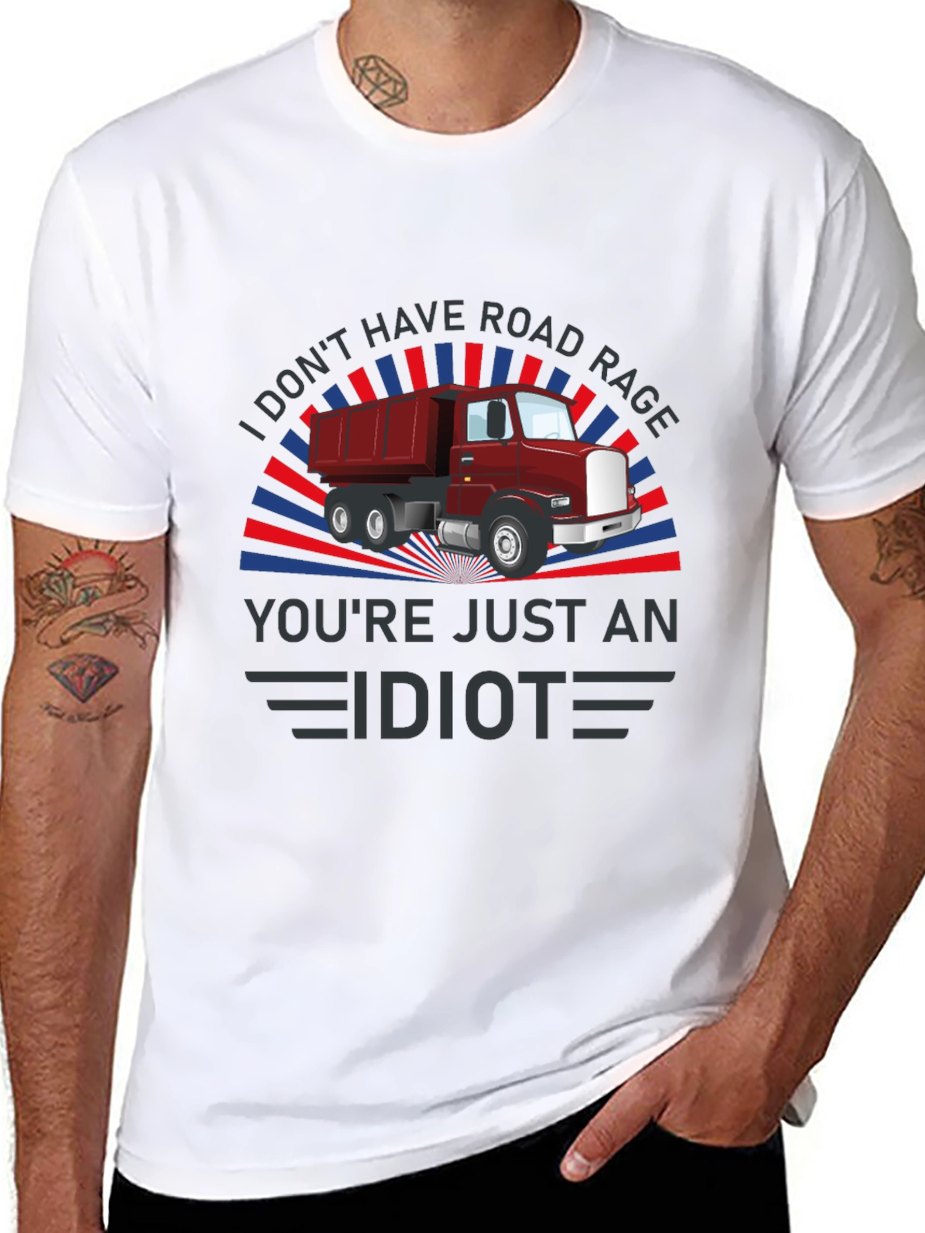 Road Rage Dump Truck Graphic Tee