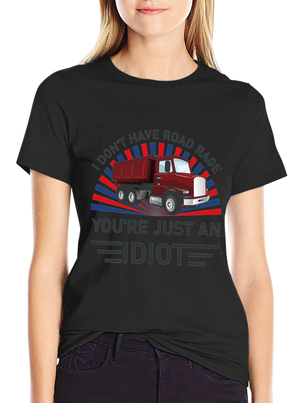 Road Rage Dump Truck Graphic Tee