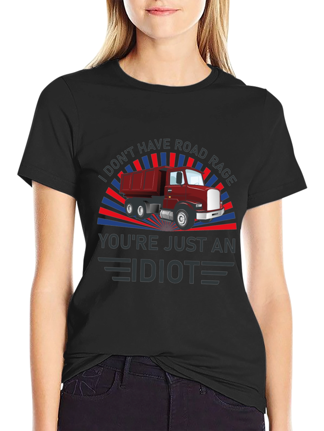 Road Rage Dump Truck Graphic Tee
