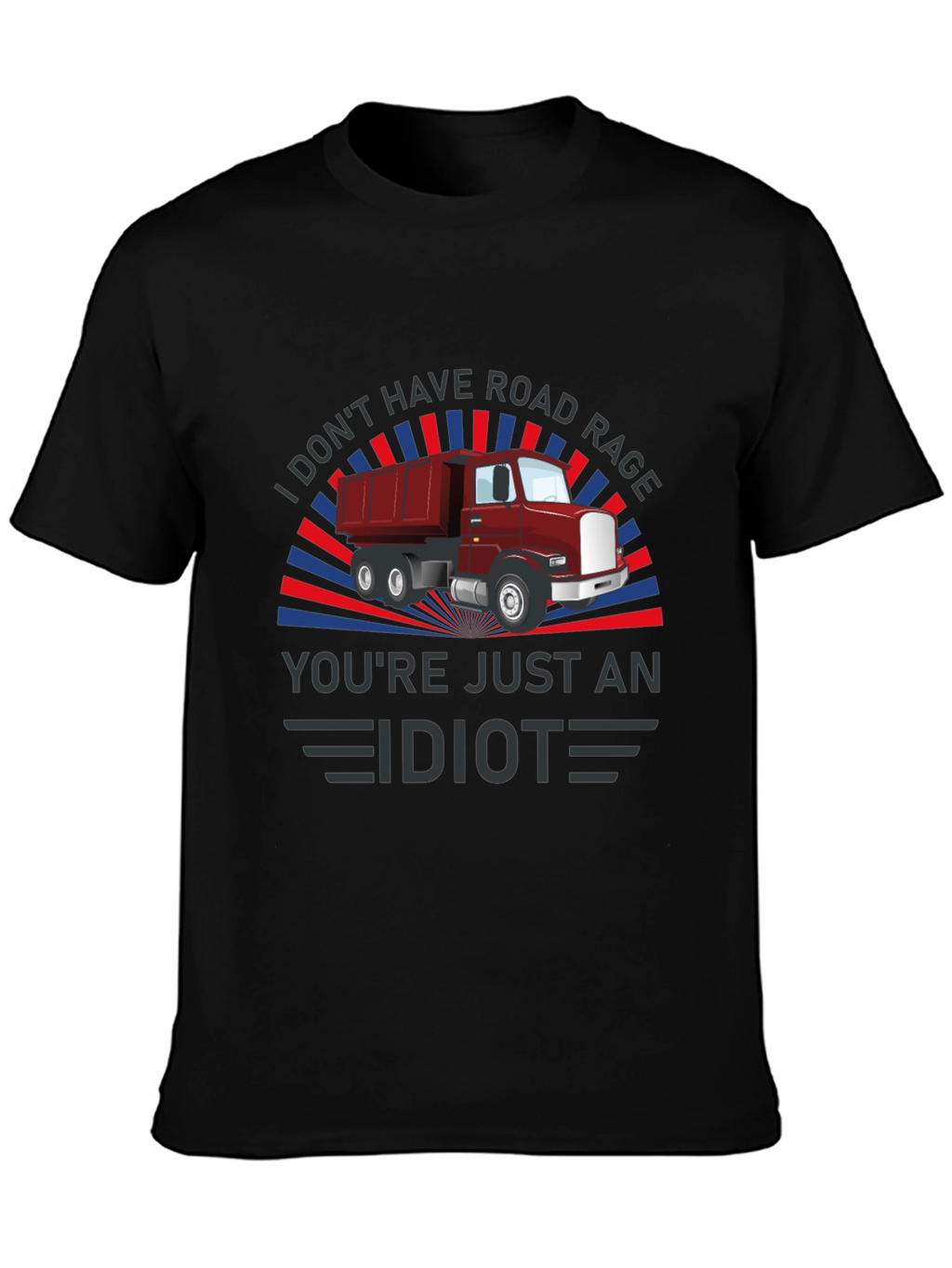 Road Rage Dump Truck Graphic Tee
