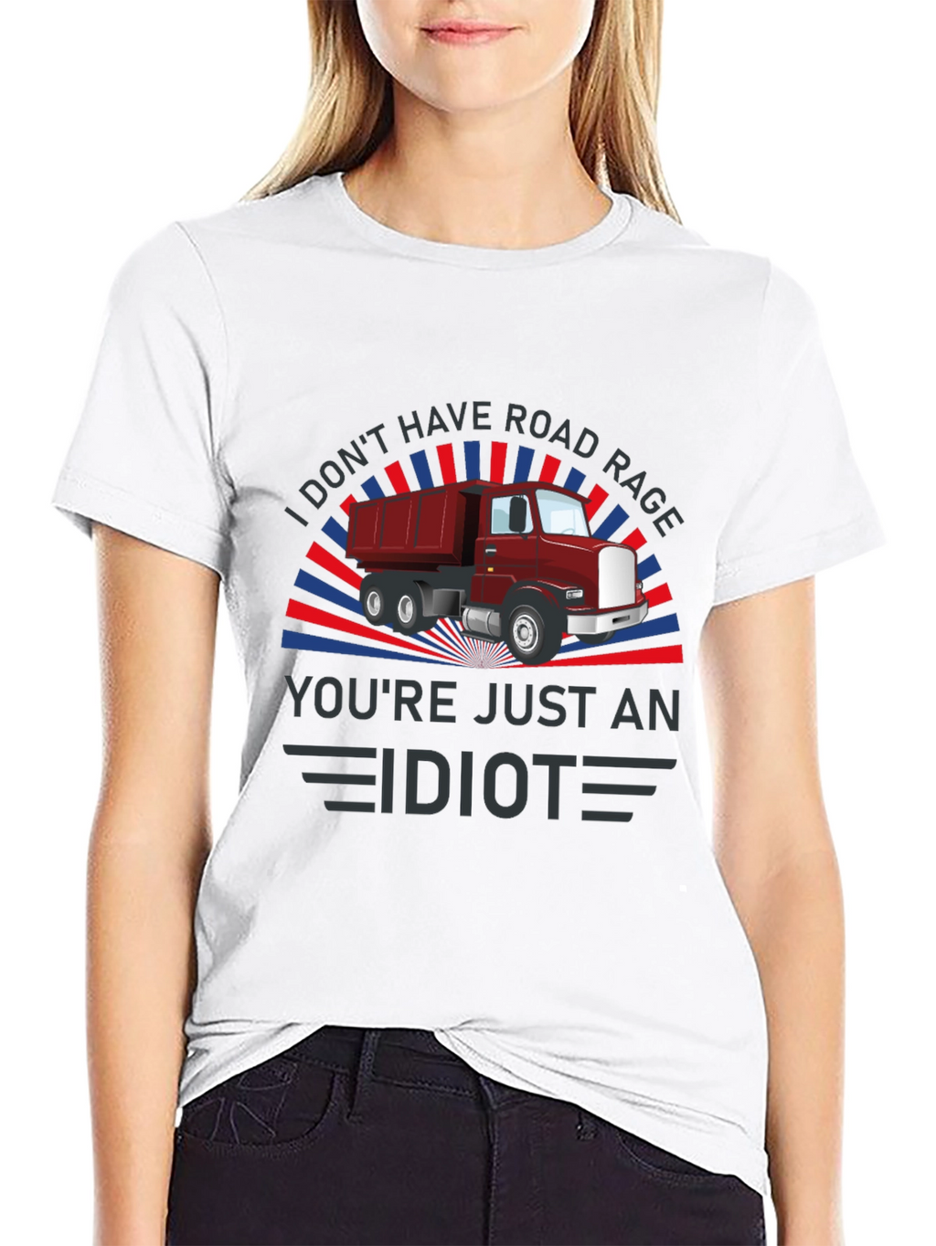 Road Rage Dump Truck Graphic Tee