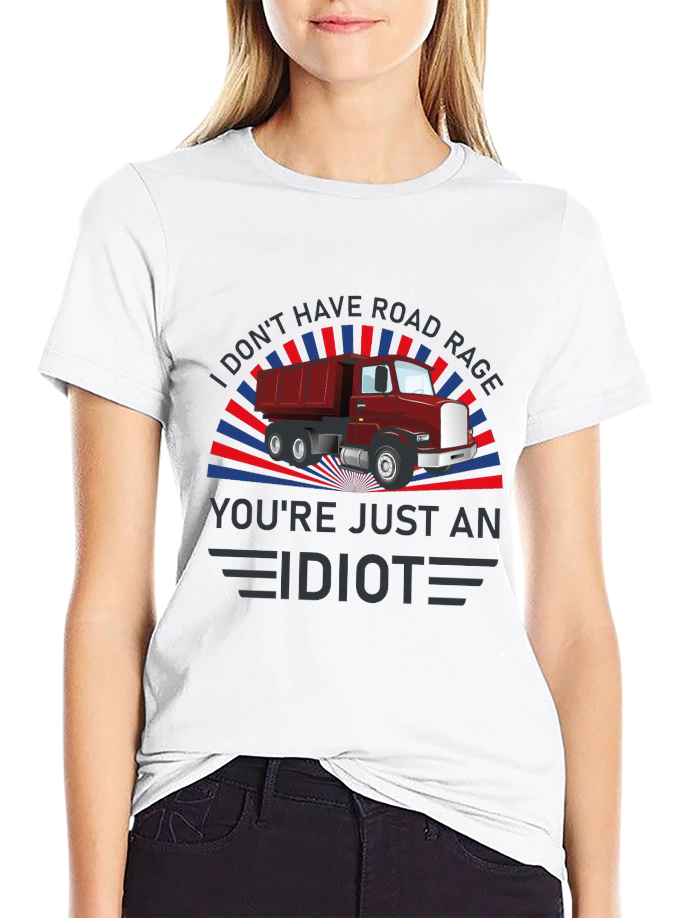Road Rage Dump Truck Graphic Tee