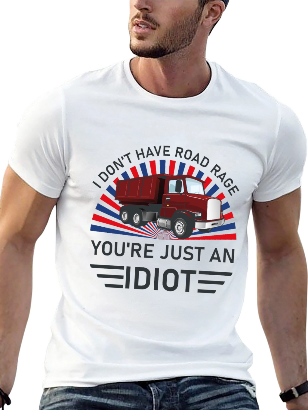Road Rage Dump Truck Graphic Tee