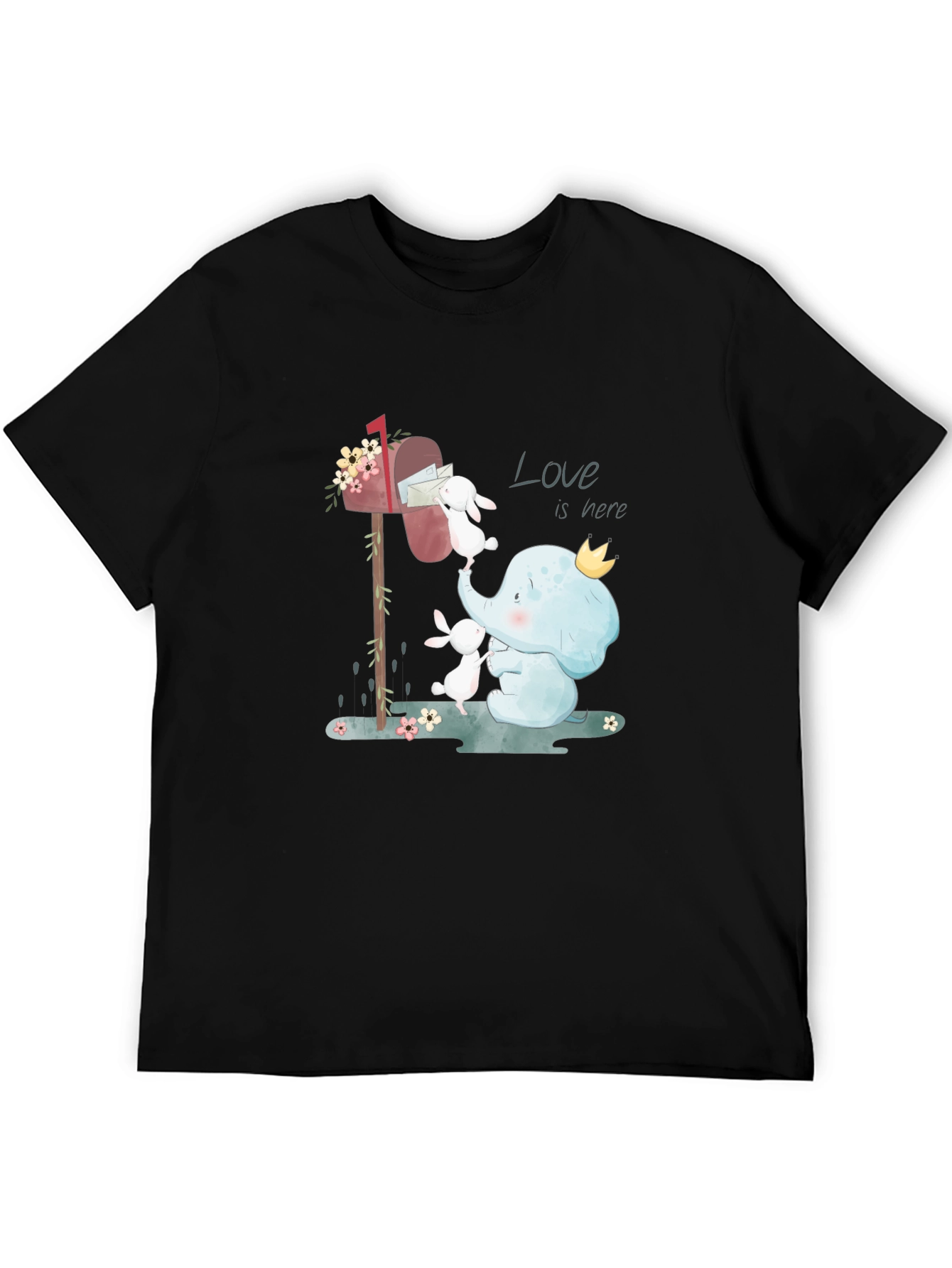 Elephant & Bunny Love Graphic T-Shirt