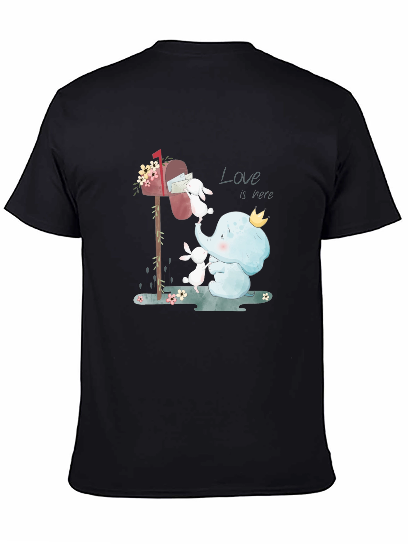 Elephant & Bunny Love Graphic T-Shirt