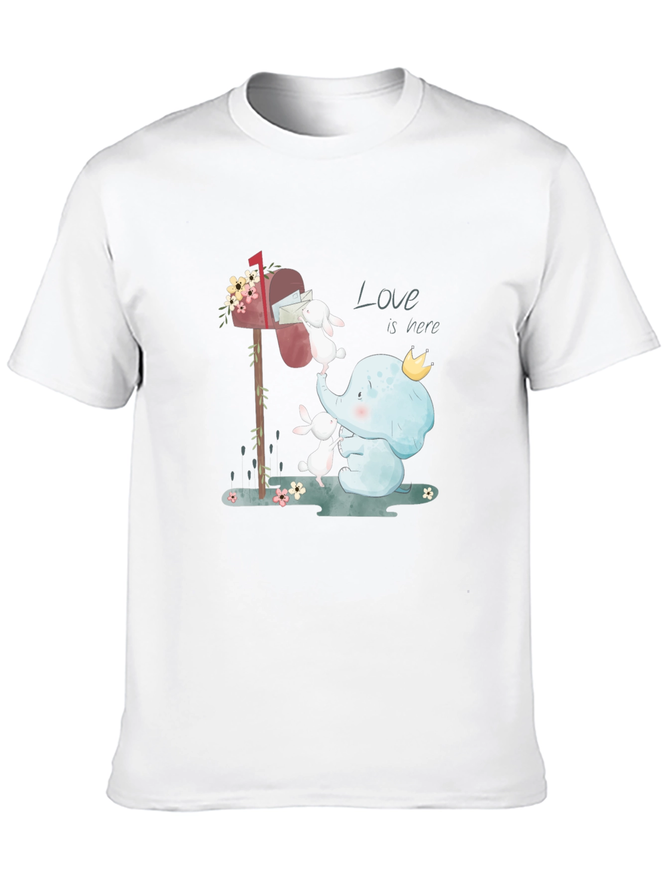 Elephant & Bunny Love Graphic T-Shirt